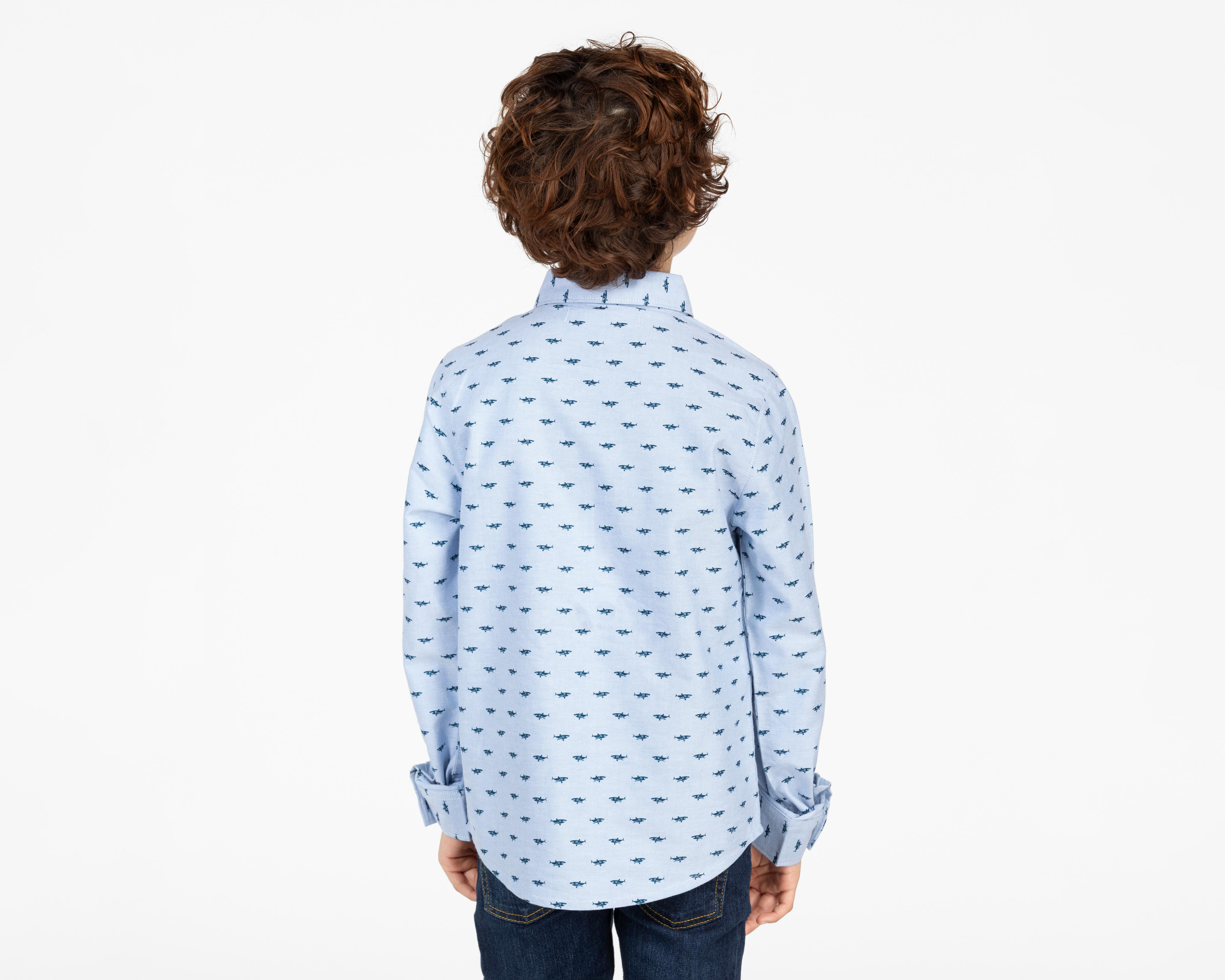 Foto 3 pulgar | Camisa Refill Manga Larga Estampada para Niño