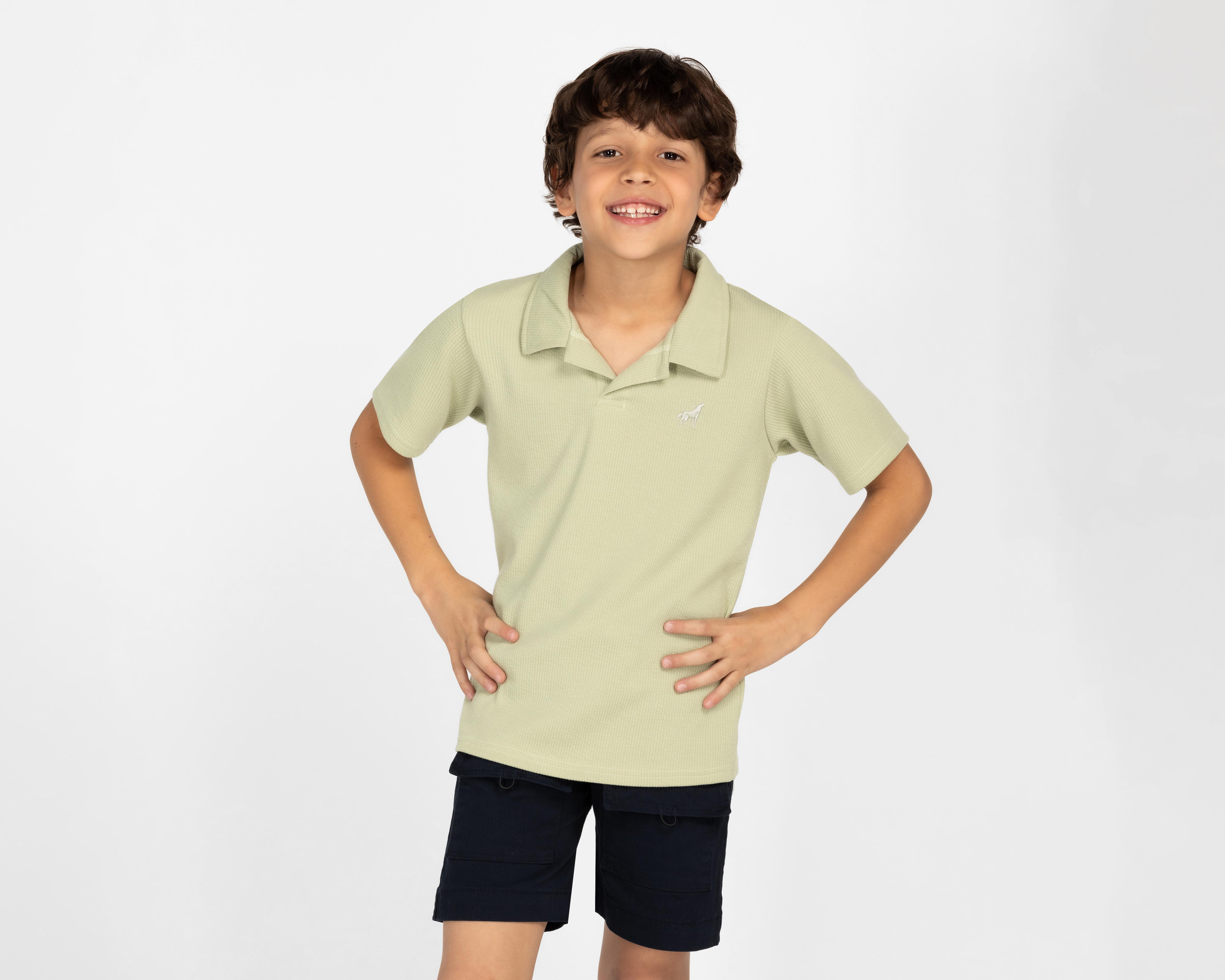 Foto 2 pulgar | Playera Polo Refill para Niño