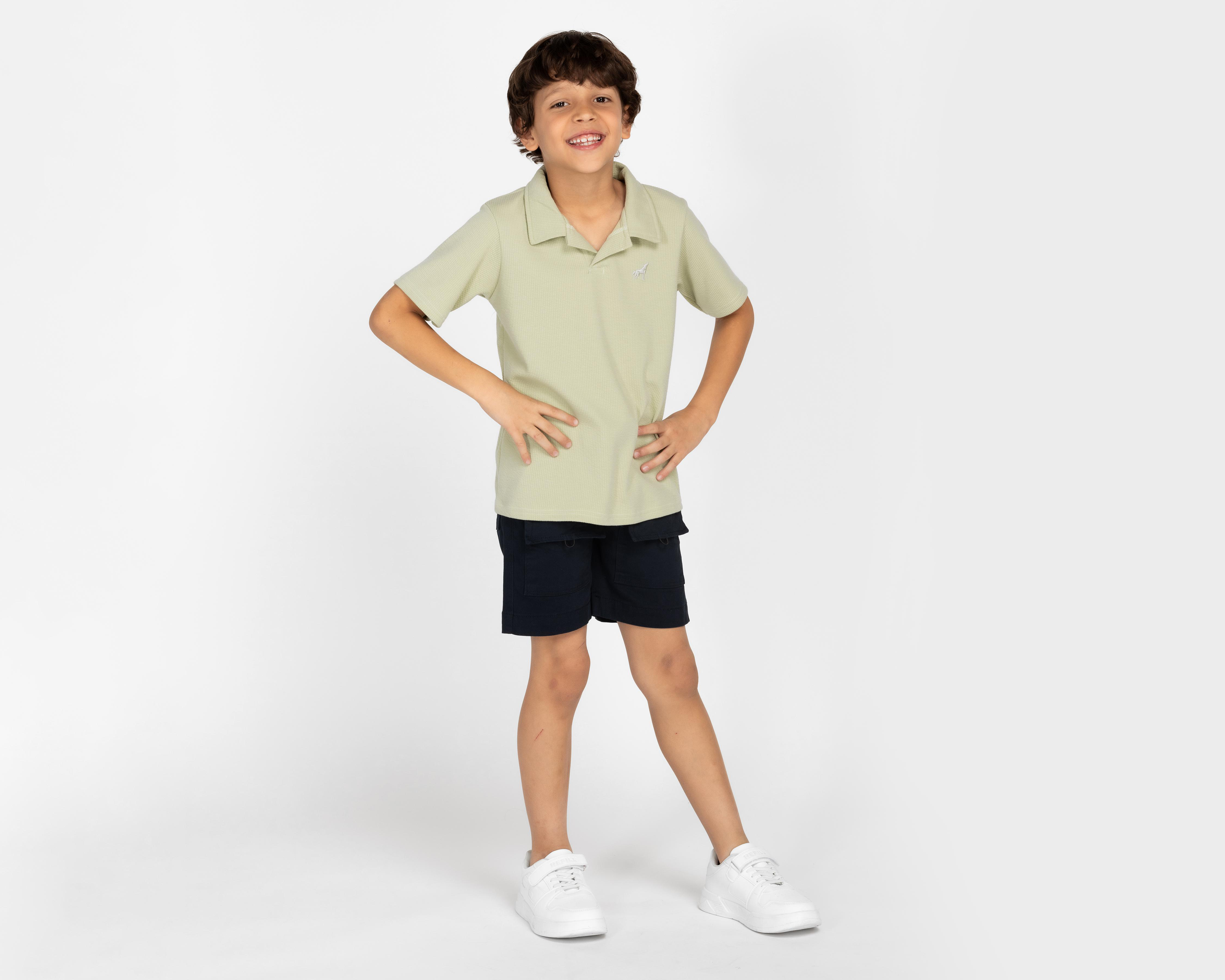 Foto 3 pulgar | Playera Polo Refill para Niño