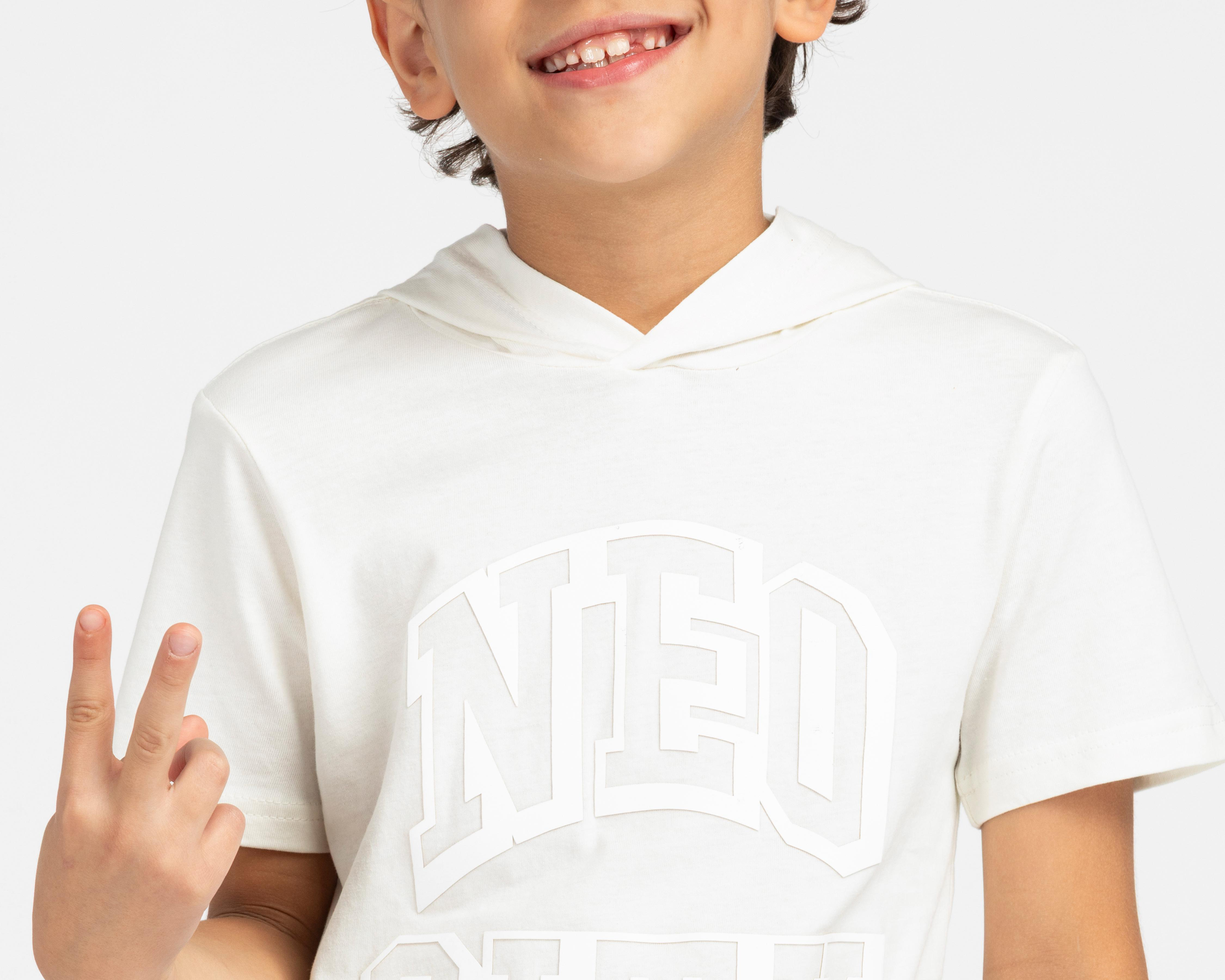 Foto 5 pulgar | Playera Neo*City Manga Corta Estampada para Niño
