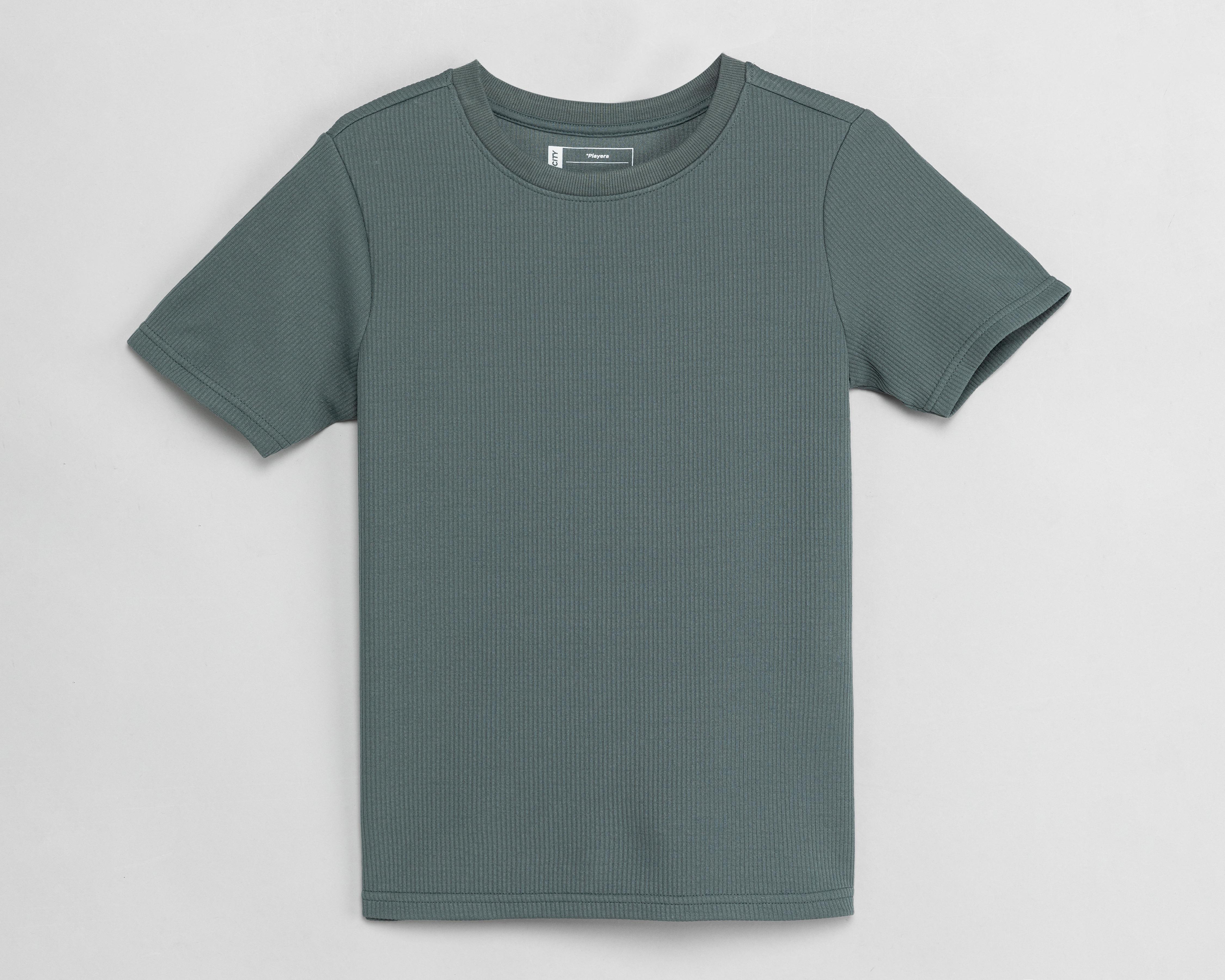 Foto 1 | Playera Neo*City Manga Corta Verde para Niño
