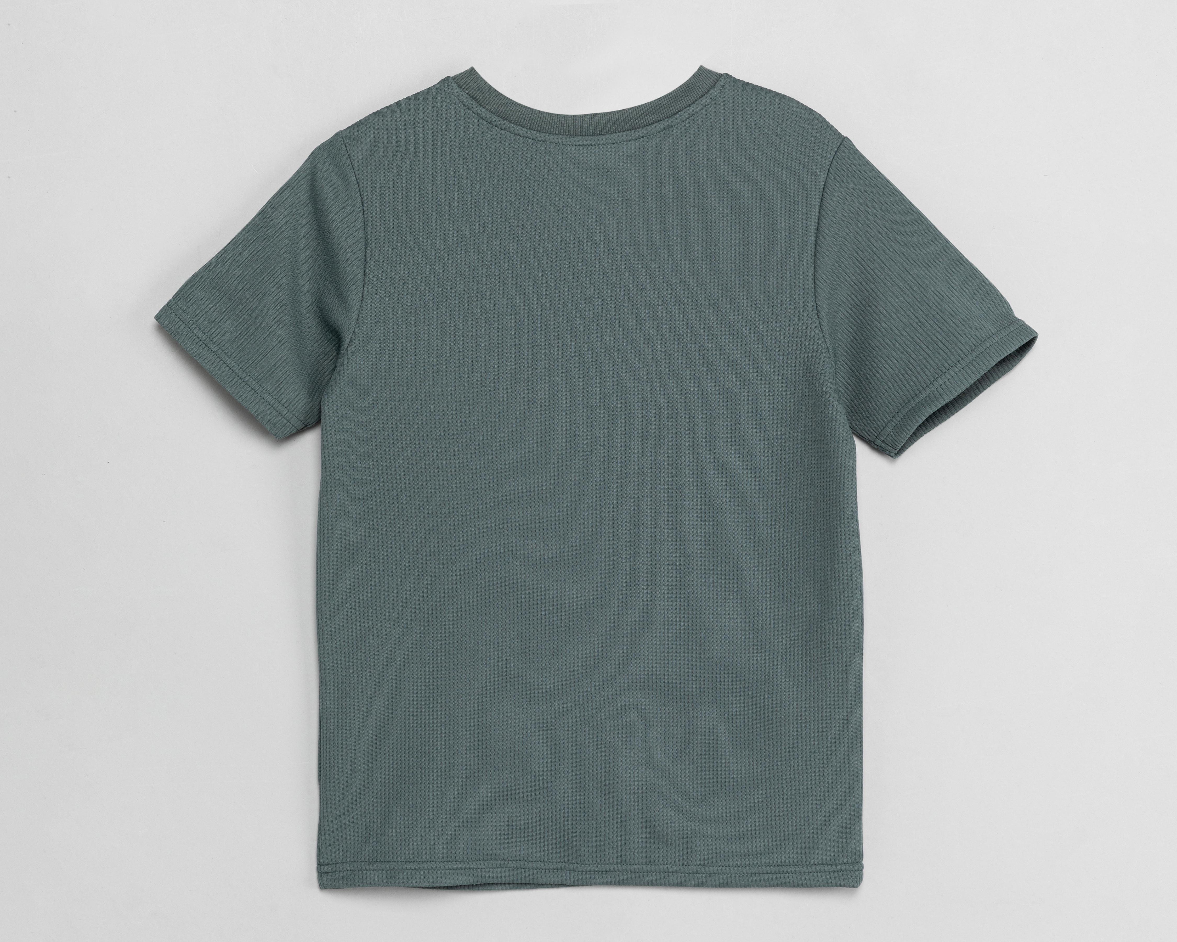 Foto 2 | Playera Neo*City Manga Corta Verde para Niño