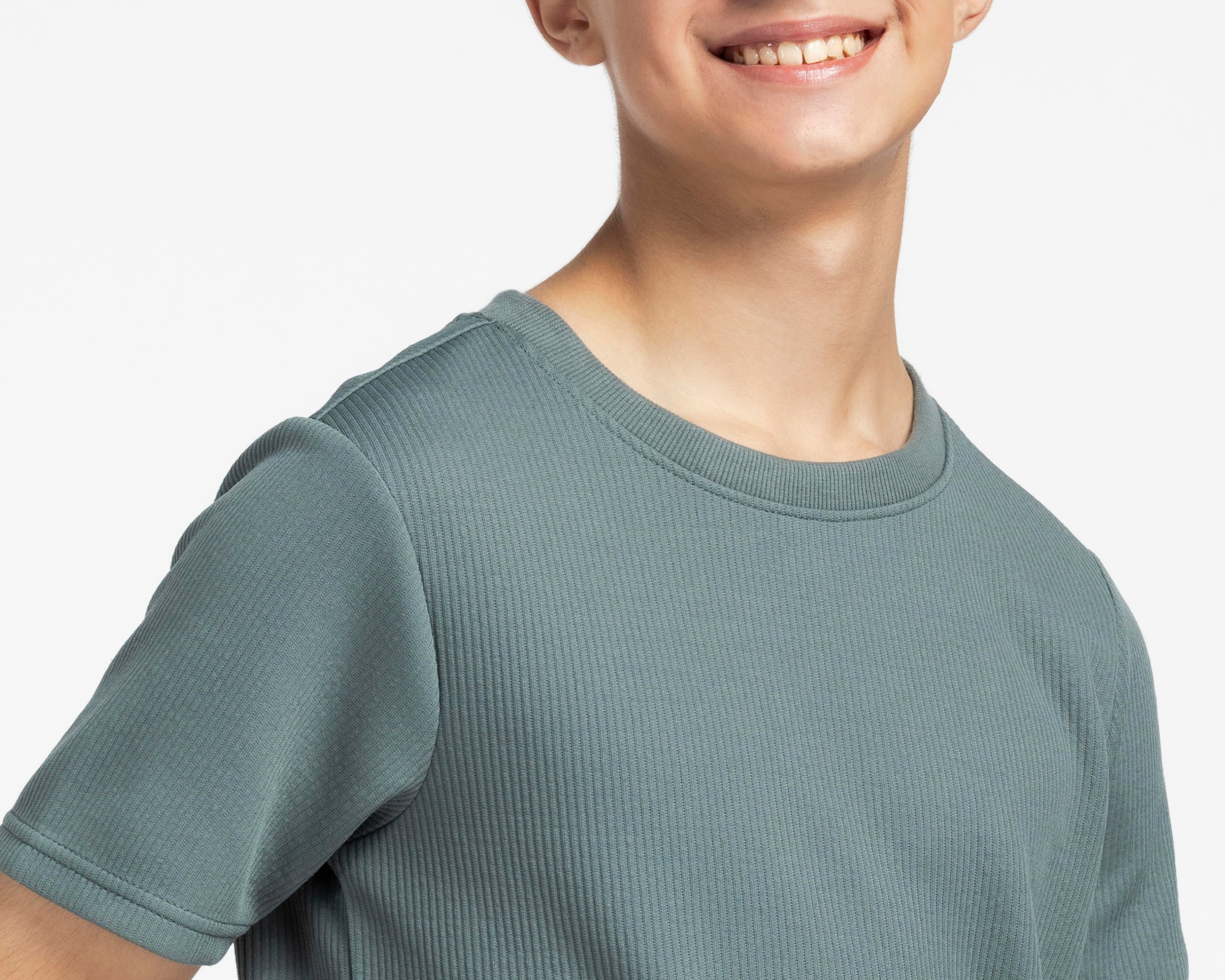 Foto 4 | Playera Neo*City Manga Corta Verde para Niño