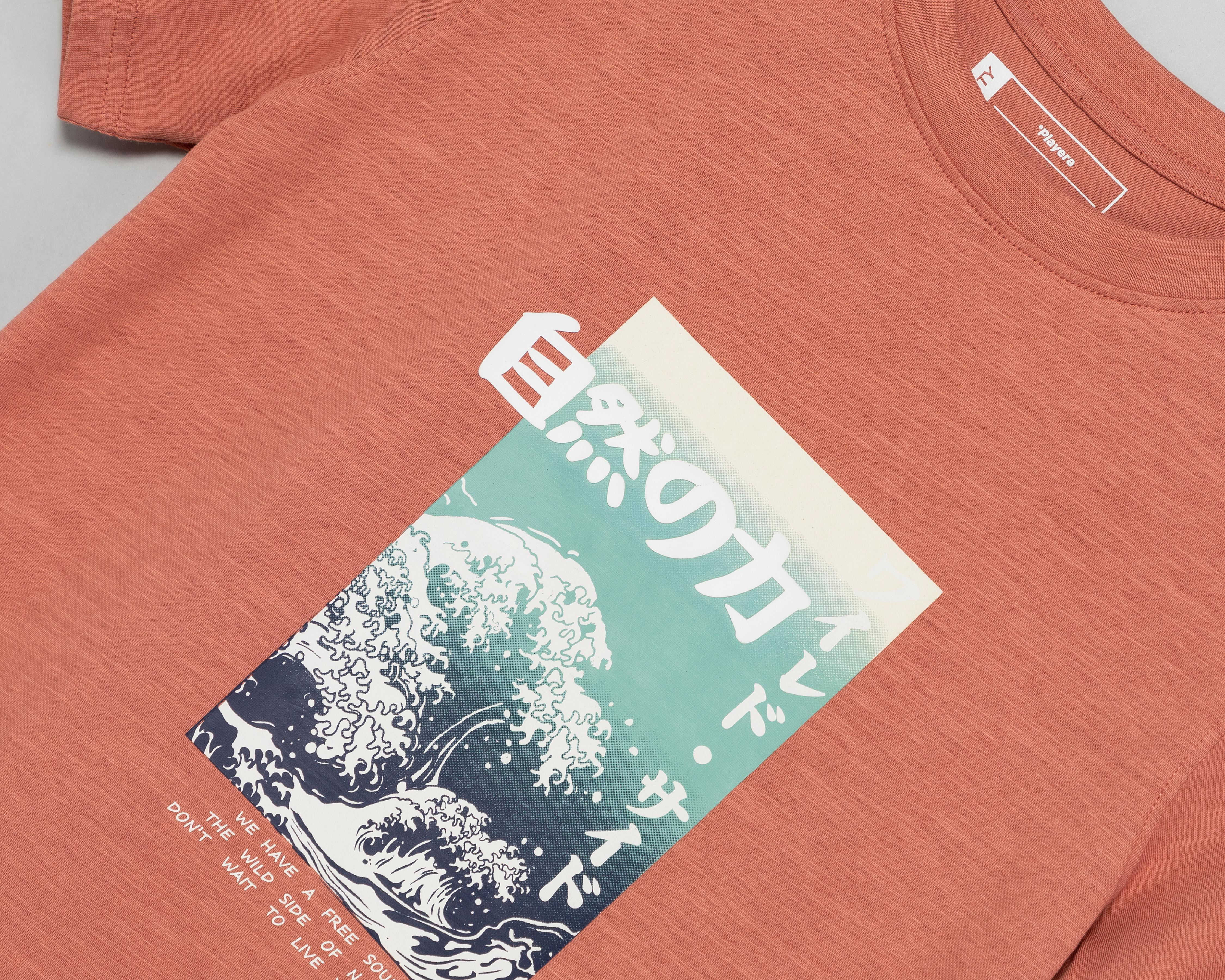 Foto 4 pulgar | Playera Neo*City Manga Corta Estampada para Niño