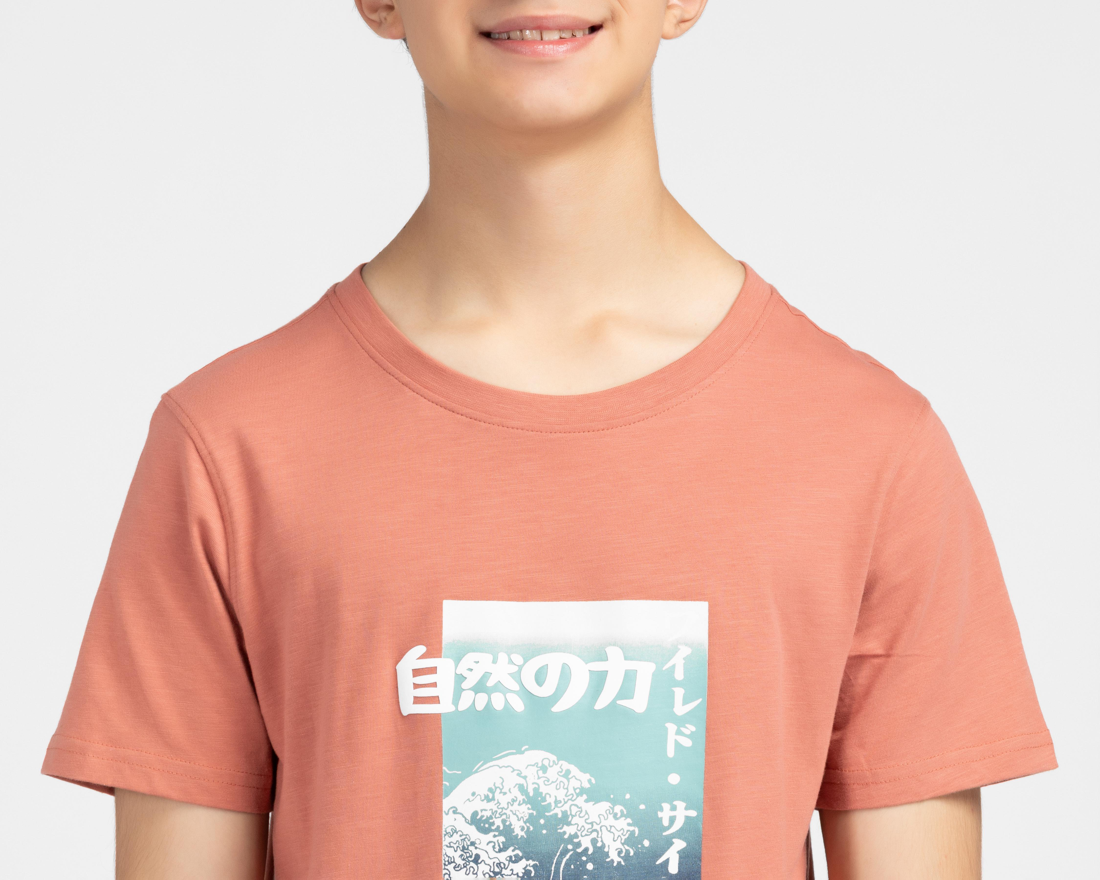 Foto 5 pulgar | Playera Neo*City Manga Corta Estampada para Niño