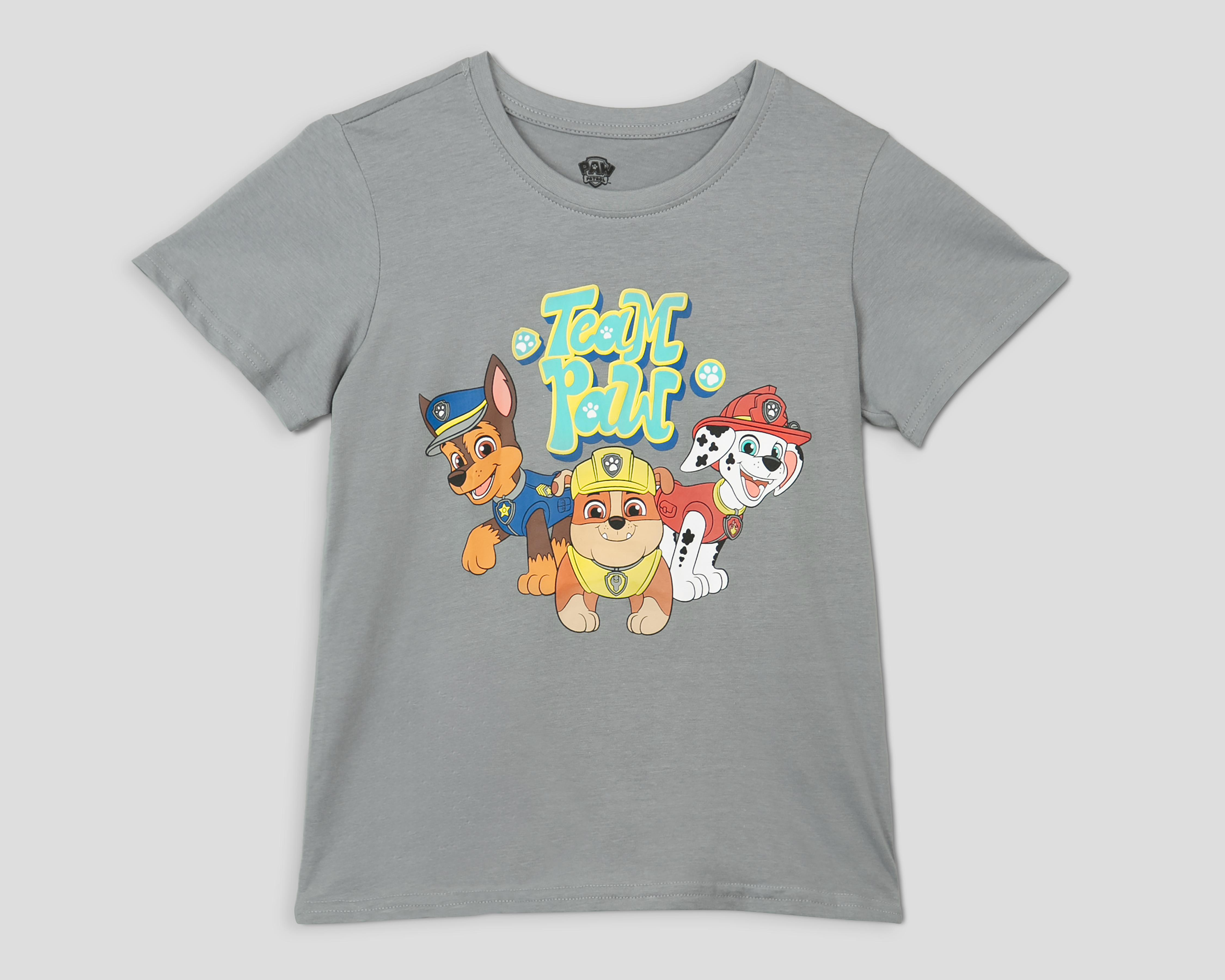 Foto 2 pulgar | Playera Paw Patrol Manga Corta Estampada para Niño