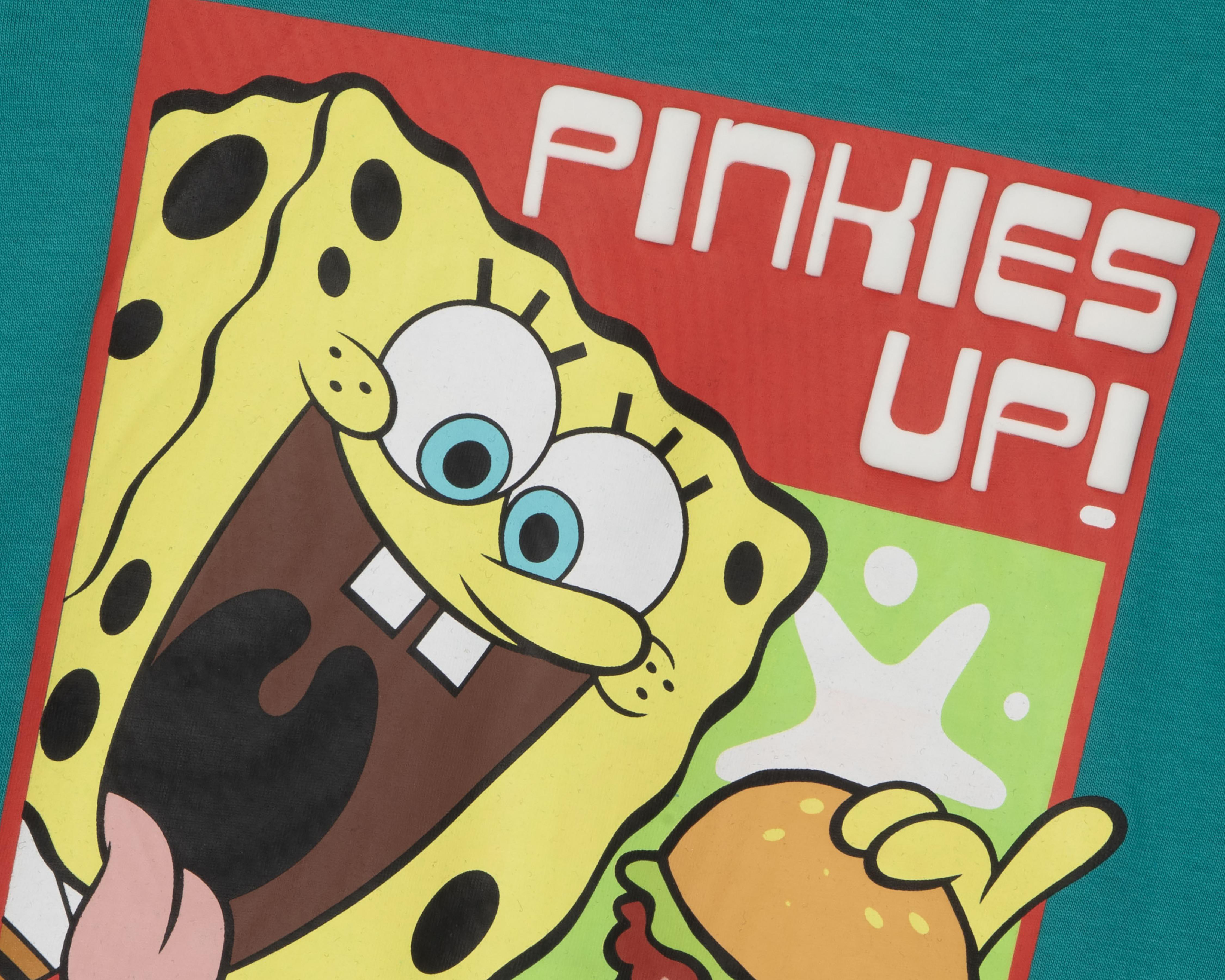 Foto 3 | Playera Bob Esponja Manga Corta Estampada para Niño