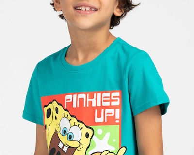 Foto 4 | Playera Bob Esponja Manga Corta Estampada para Niño