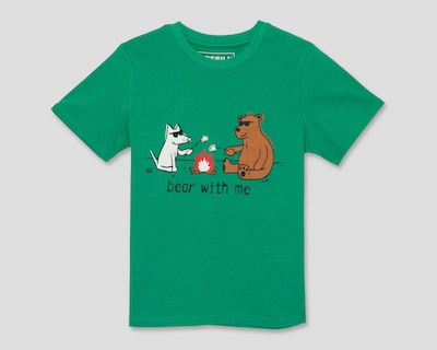 Foto 1 | Playera Refill Manga Corta Verde para Niño