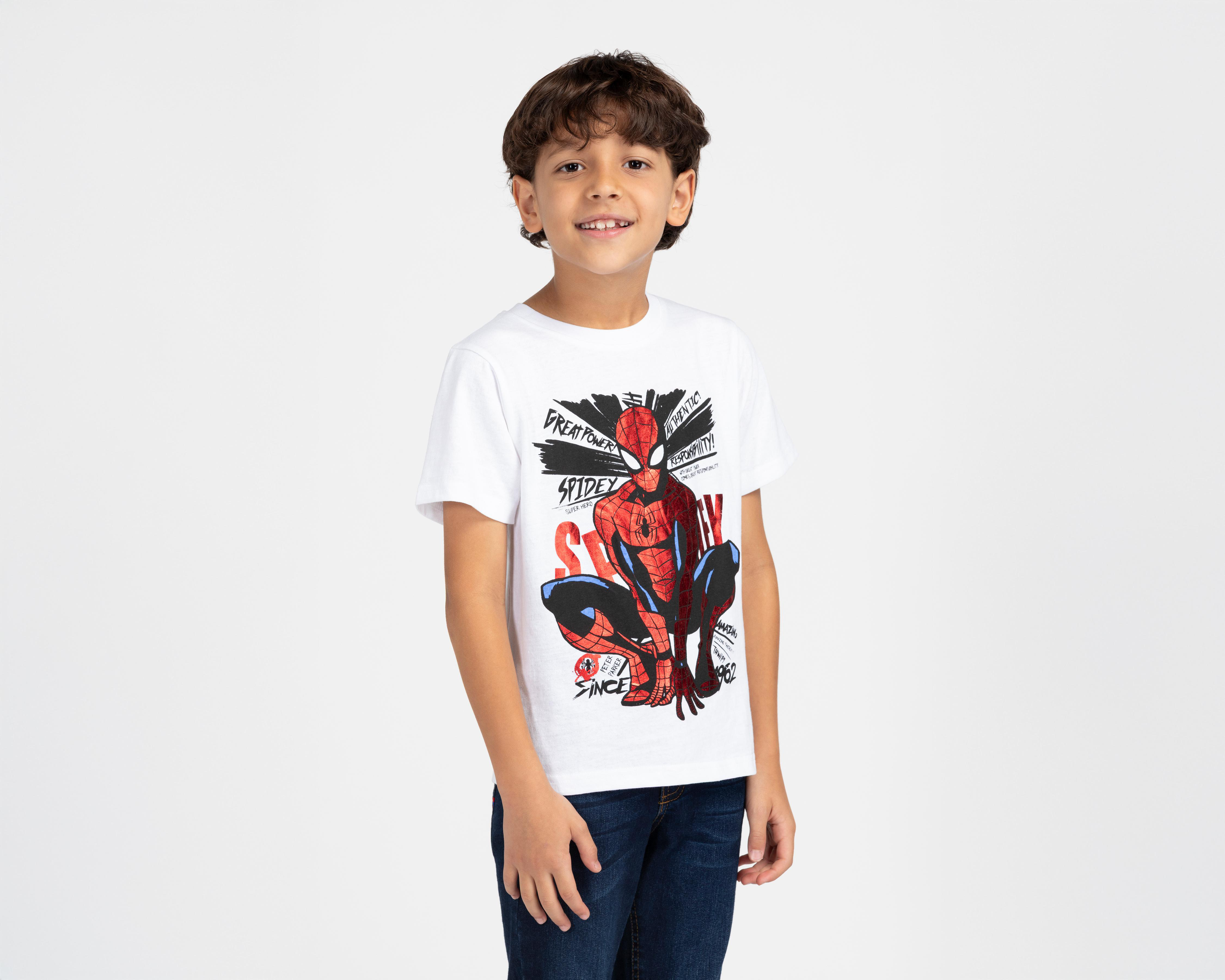 Foto 3 pulgar | Playera Spider-Man para Niño 2 Piezas