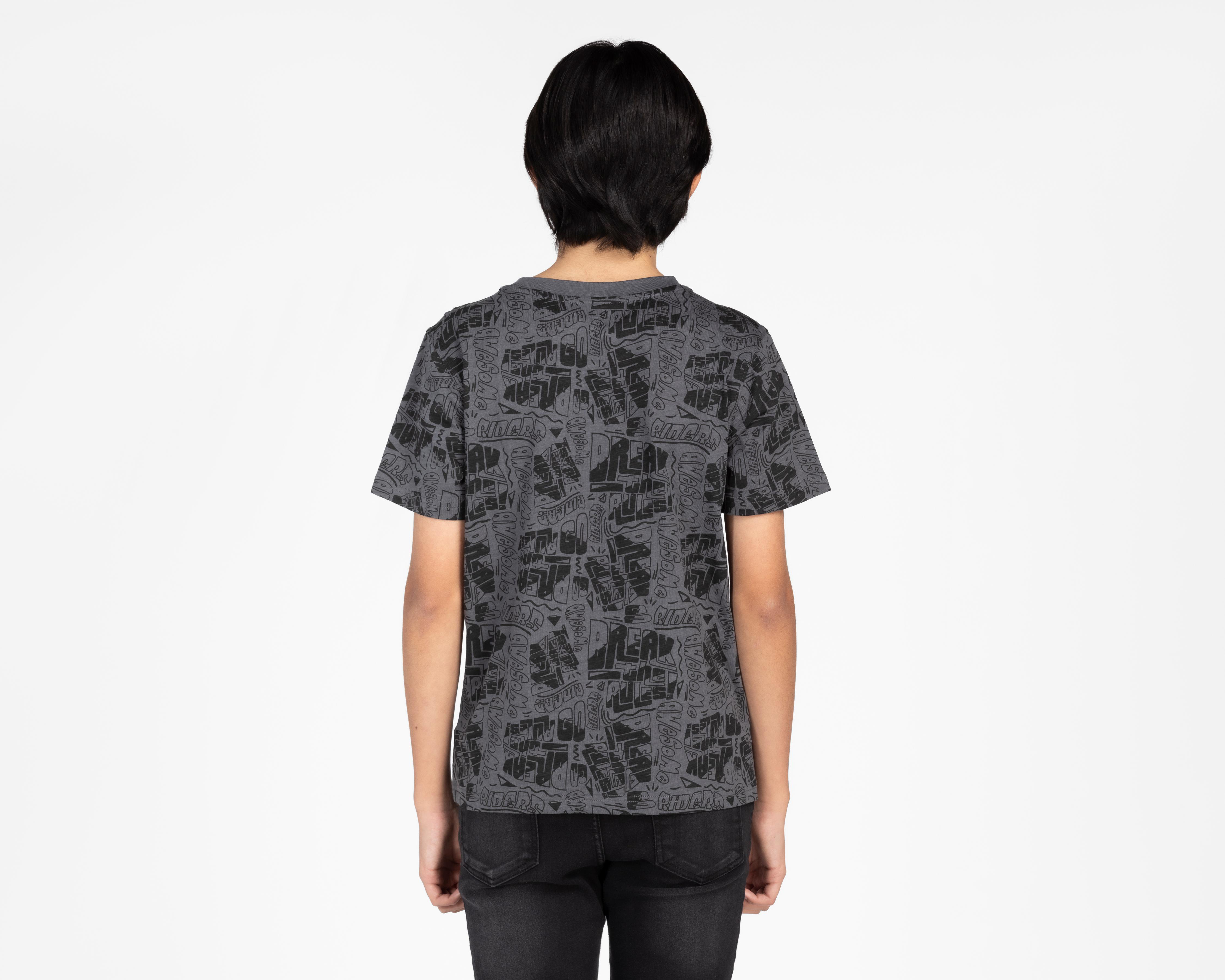 Foto 3 | Playera Neo*City Manga Corta Estampada Juvenil