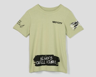 Foto 1 | Playera Neo*City Manga Corta Estampada para Niño