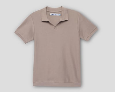 Foto 1 | Playera de Cuello Polo Café Refill Juvenil