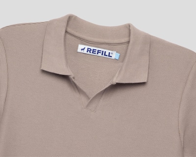 Foto 3 | Playera de Cuello Polo Café Refill Juvenil