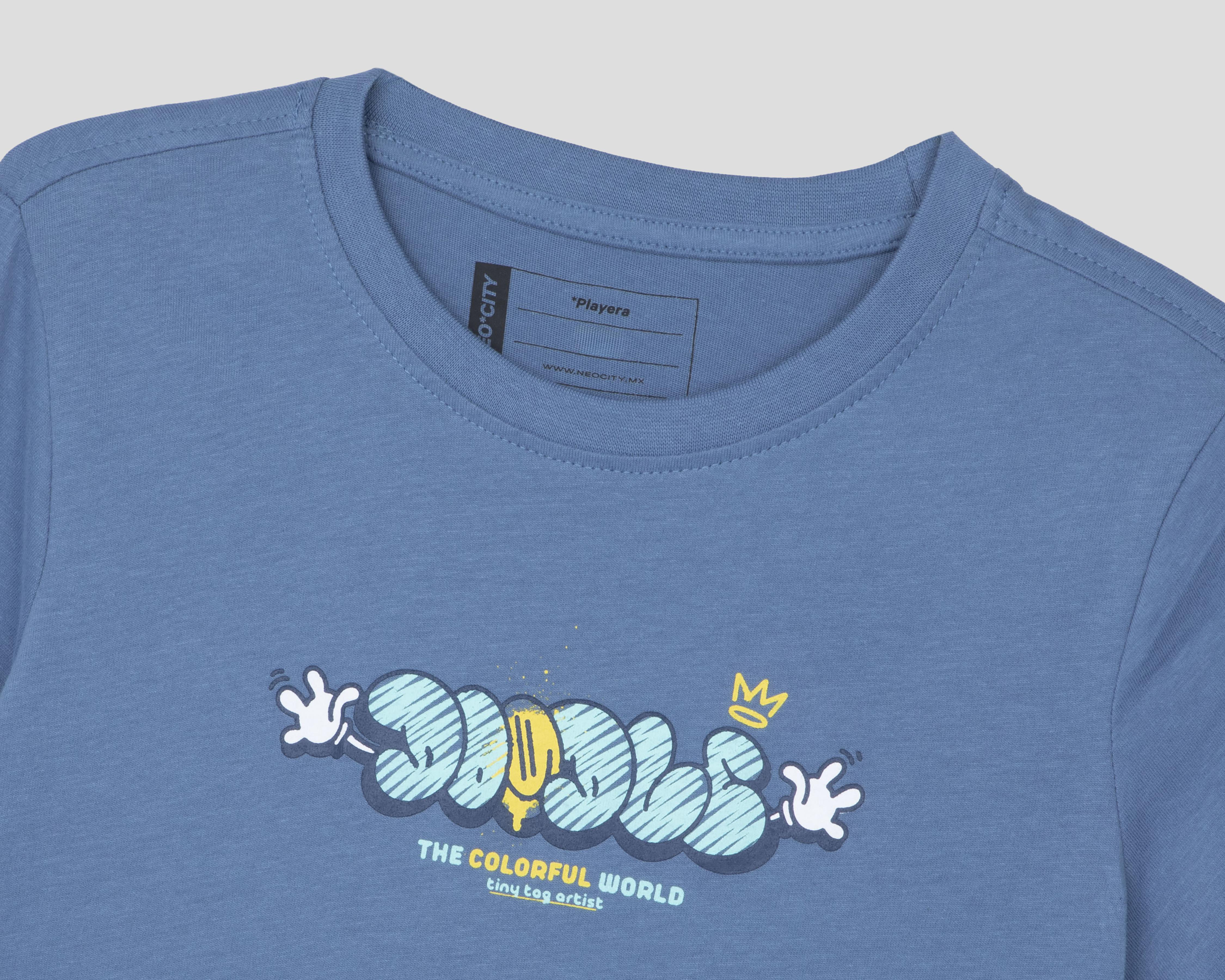 Foto 4 pulgar | Playera Neo*City para Niño 2 Piezas