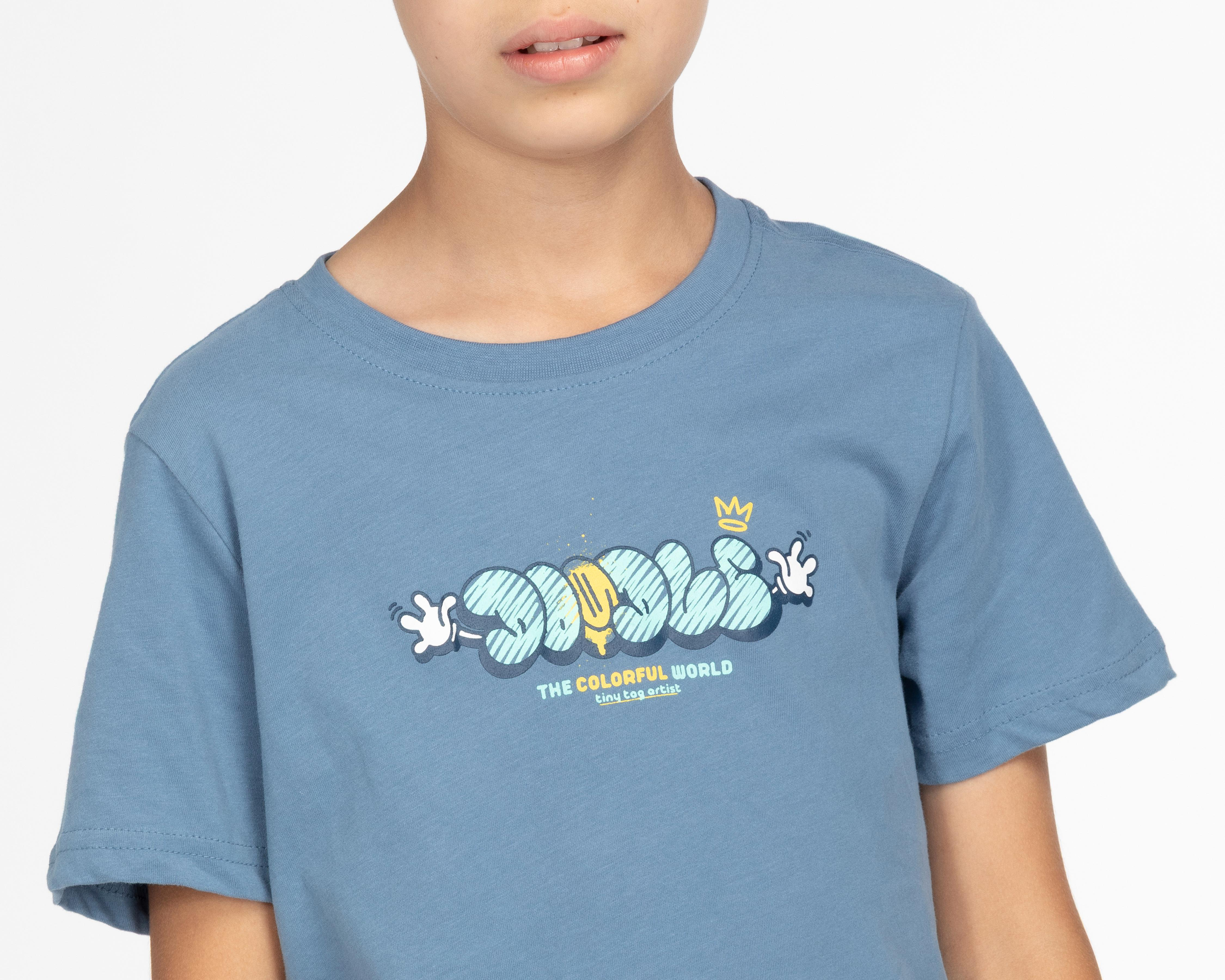Foto 6 pulgar | Playera Neo*City para Niño 2 Piezas