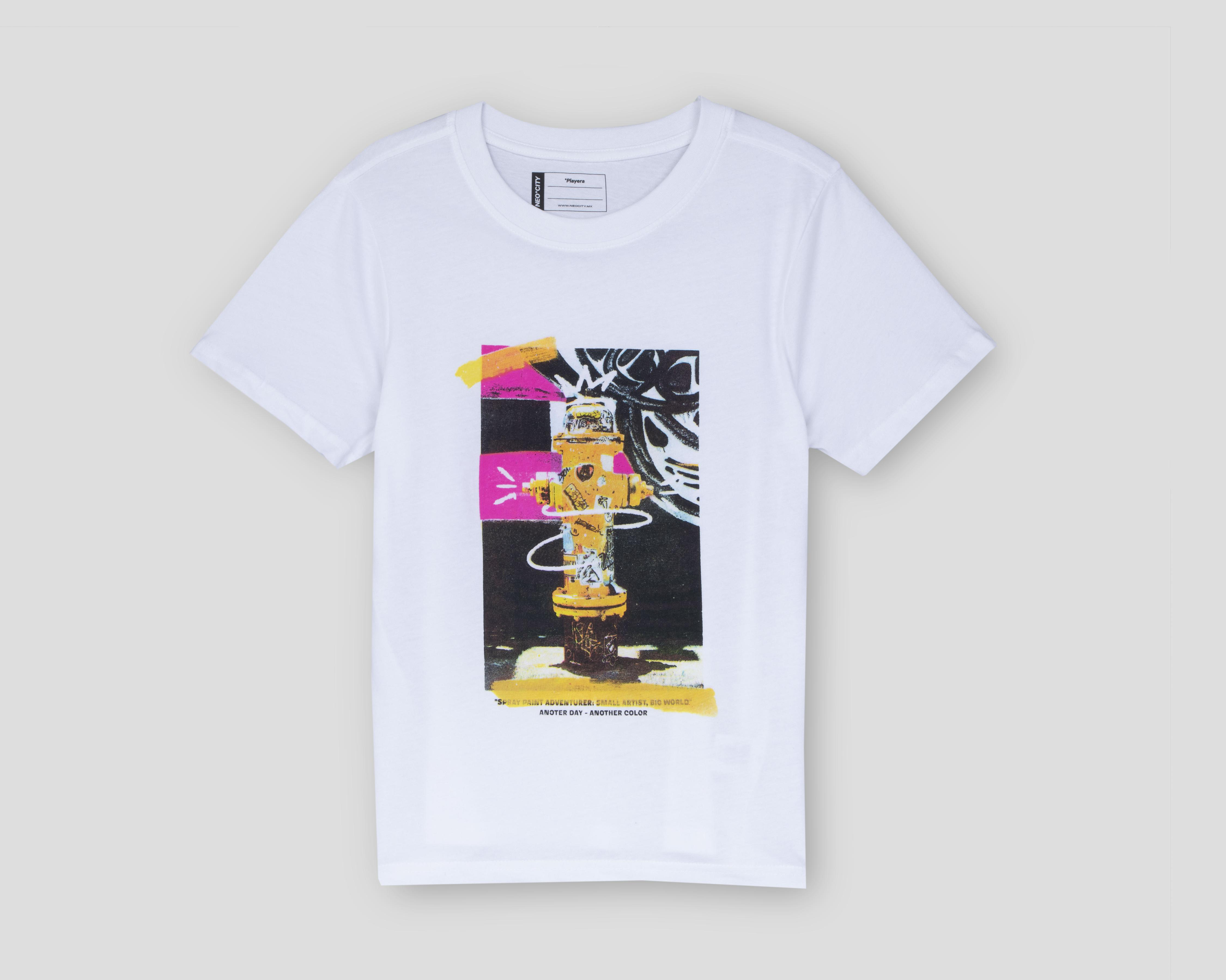 Foto 2 pulgar | Playera Neo*City Manga Corta Juvenil