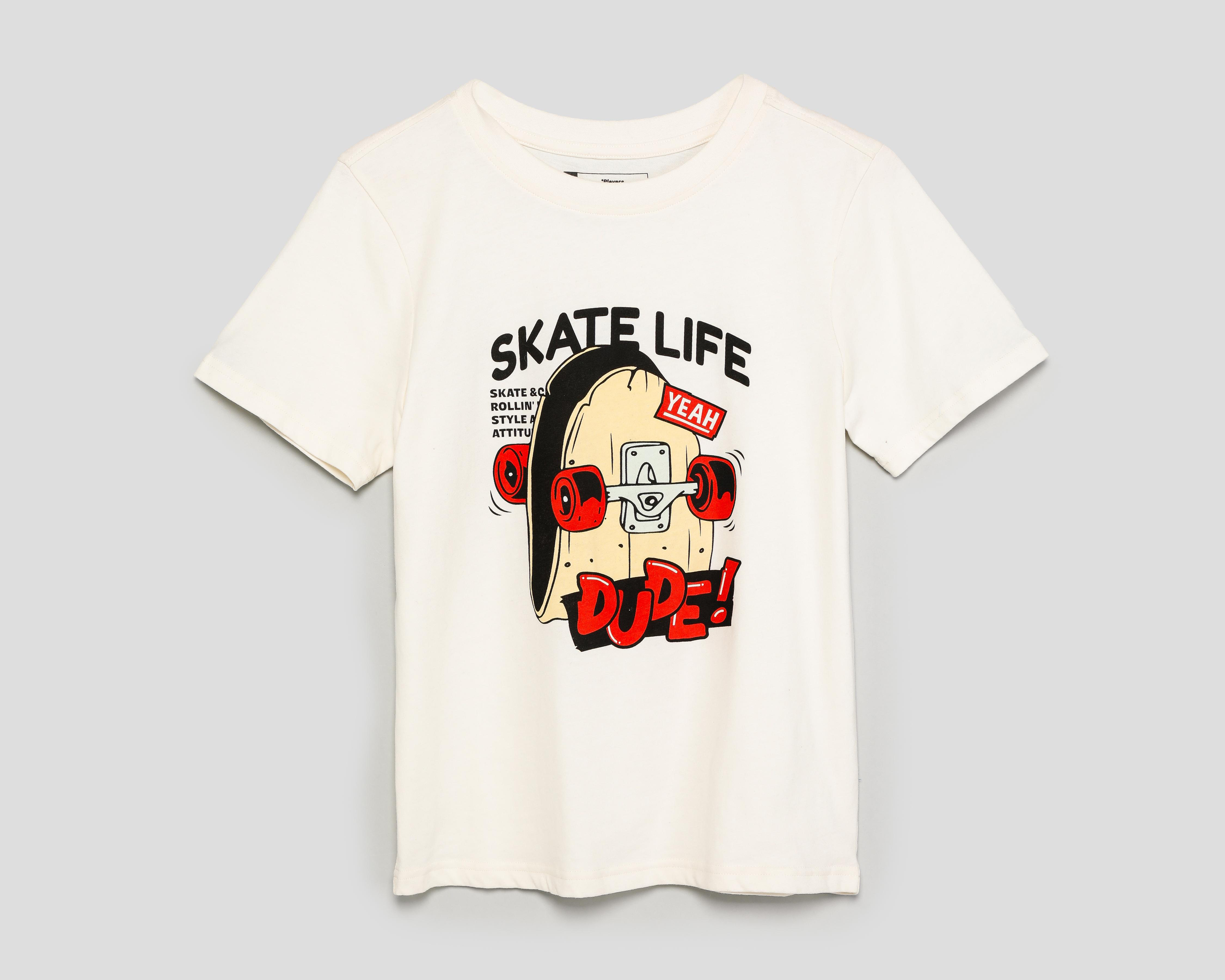 Foto 2 pulgar | Playera Neo*City Manga Corta Print Skate para Niño