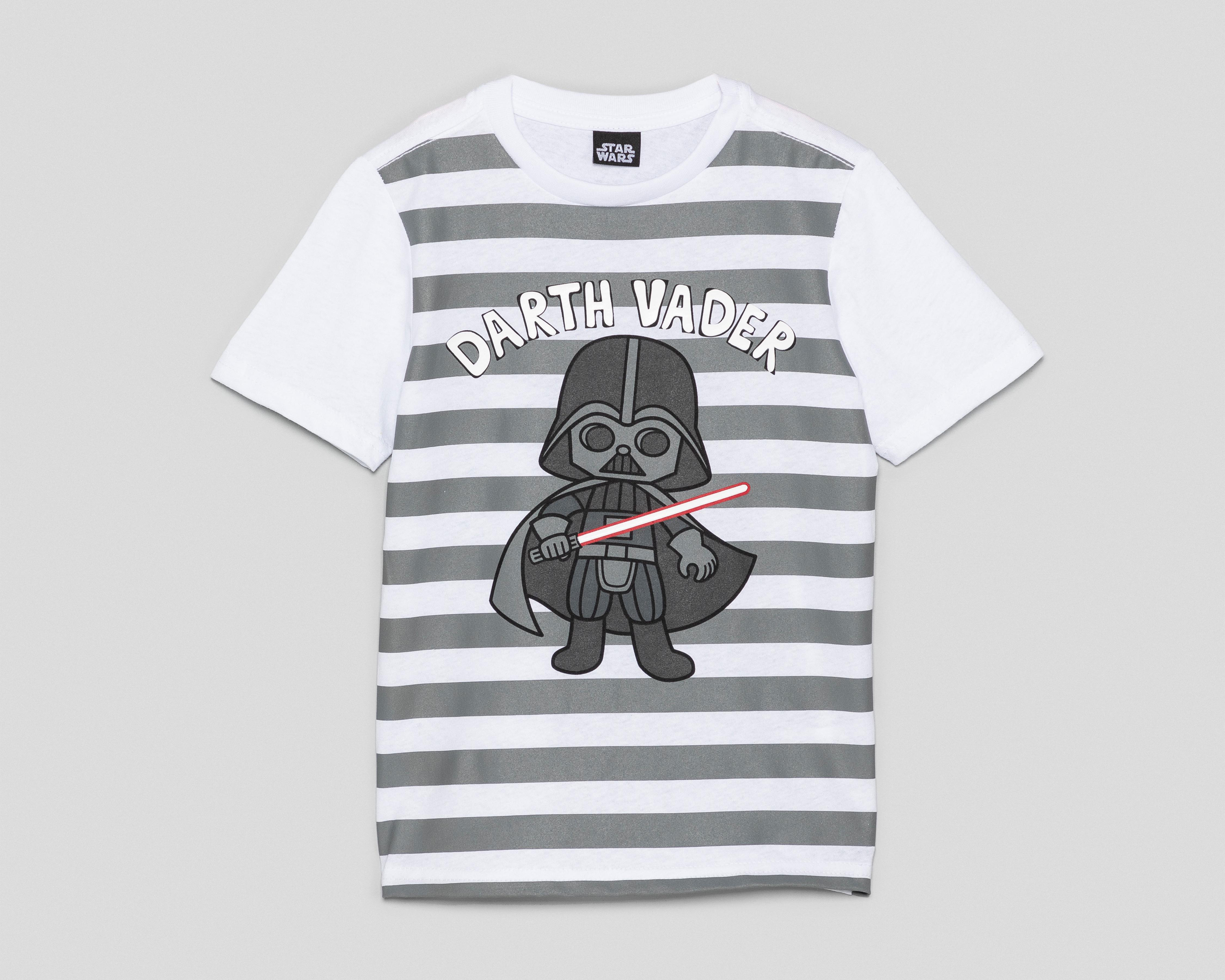 Foto 2 pulgar | Playera Star Wars Manga Corta Darth Vader para Niño