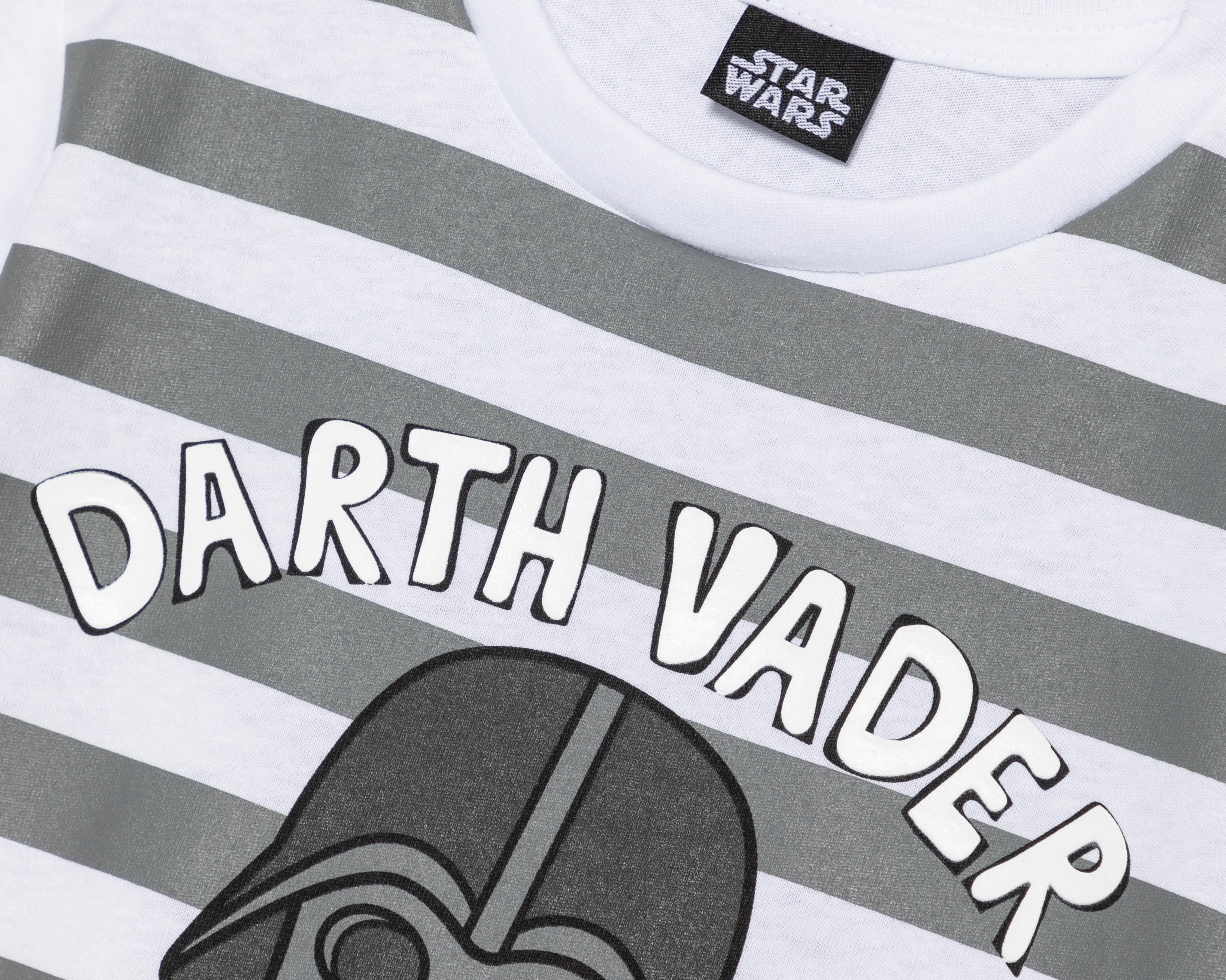 Foto 4 pulgar | Playera Star Wars Manga Corta Darth Vader para Niño