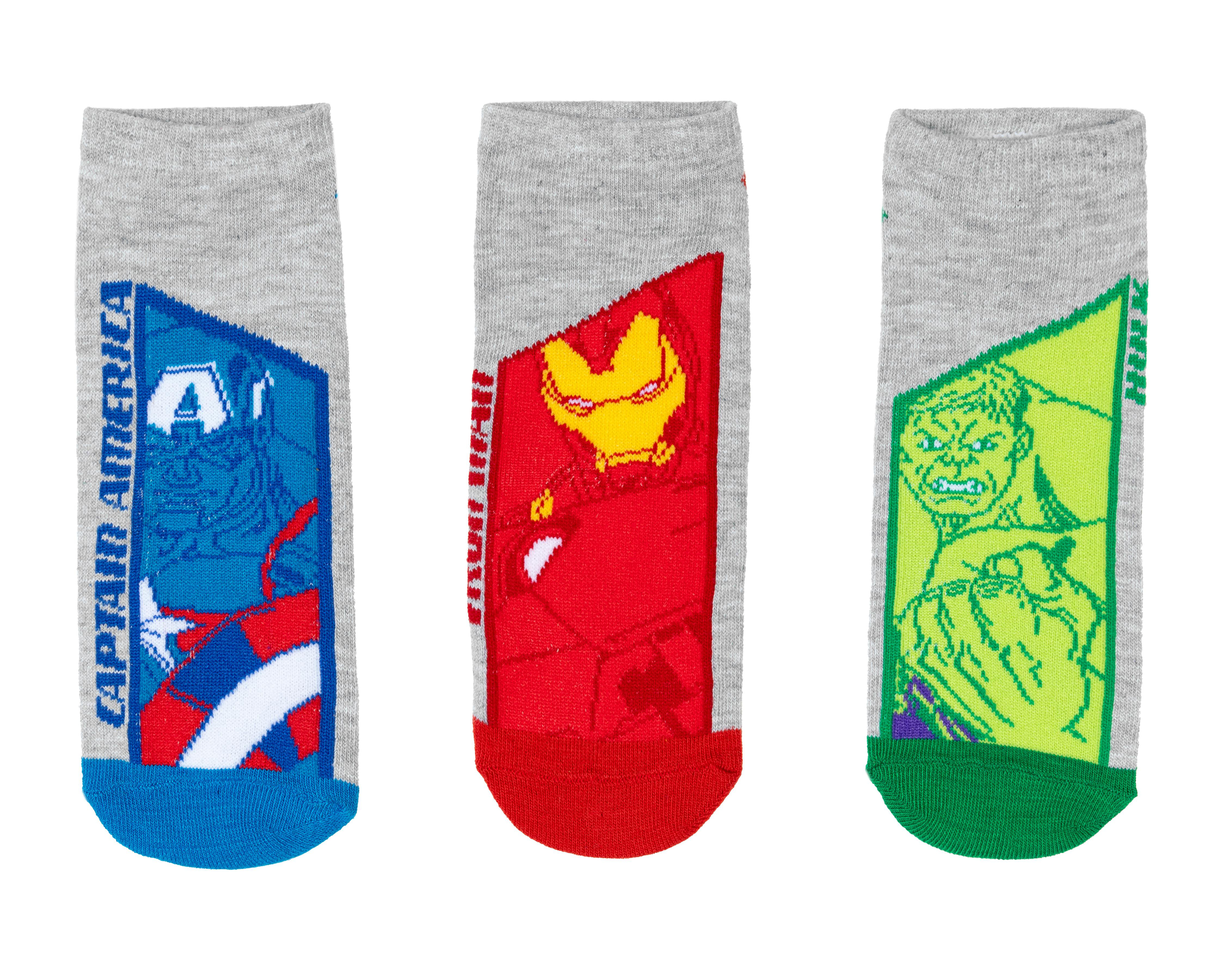 Foto 1 | Calcetas Marvel Avengers para Niño 3 Pares