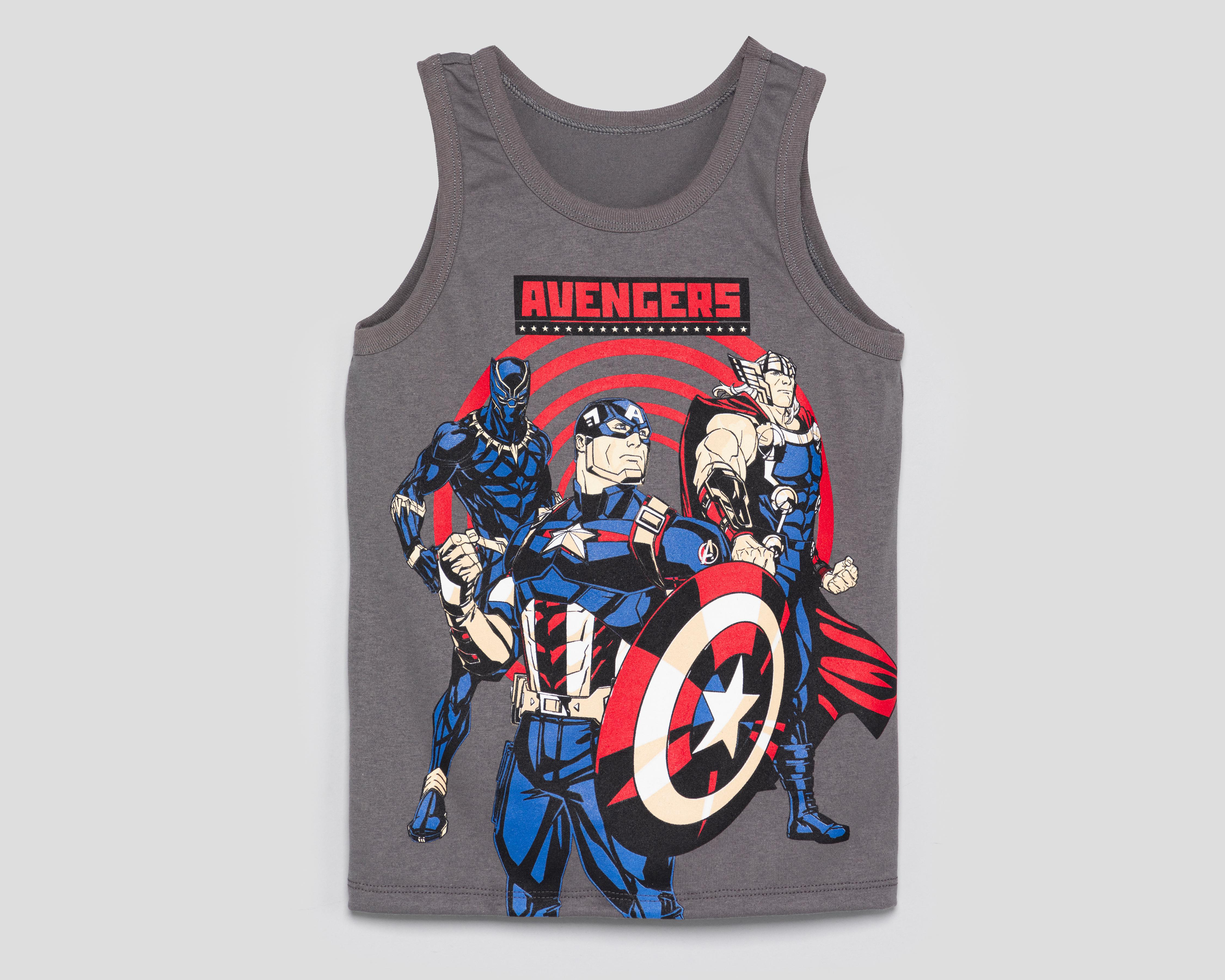 Foto 1 | Playera Marvel Avengers sin Manga para Niño