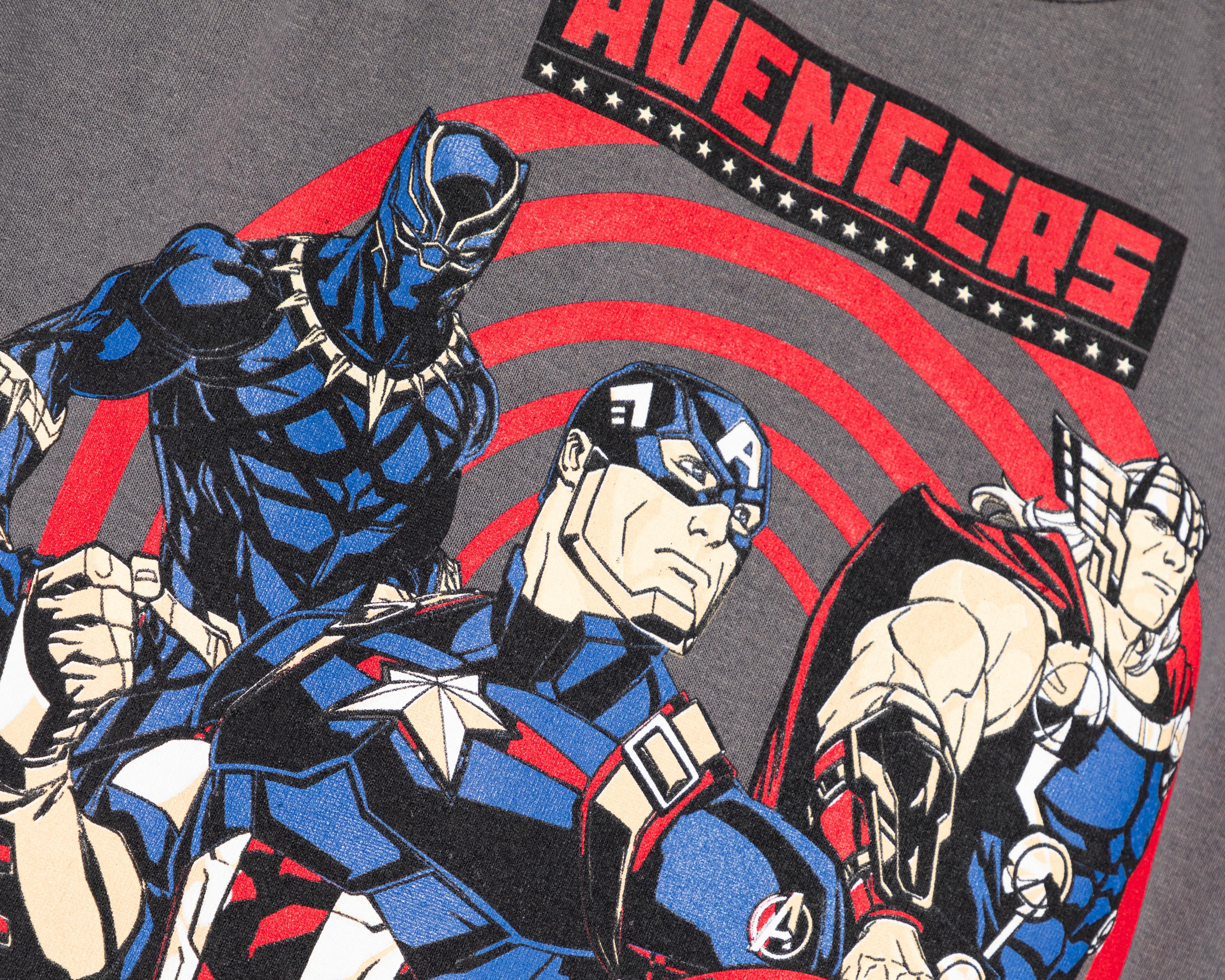 Foto 4 pulgar | Playera Marvel Avengers sin Manga para Niño