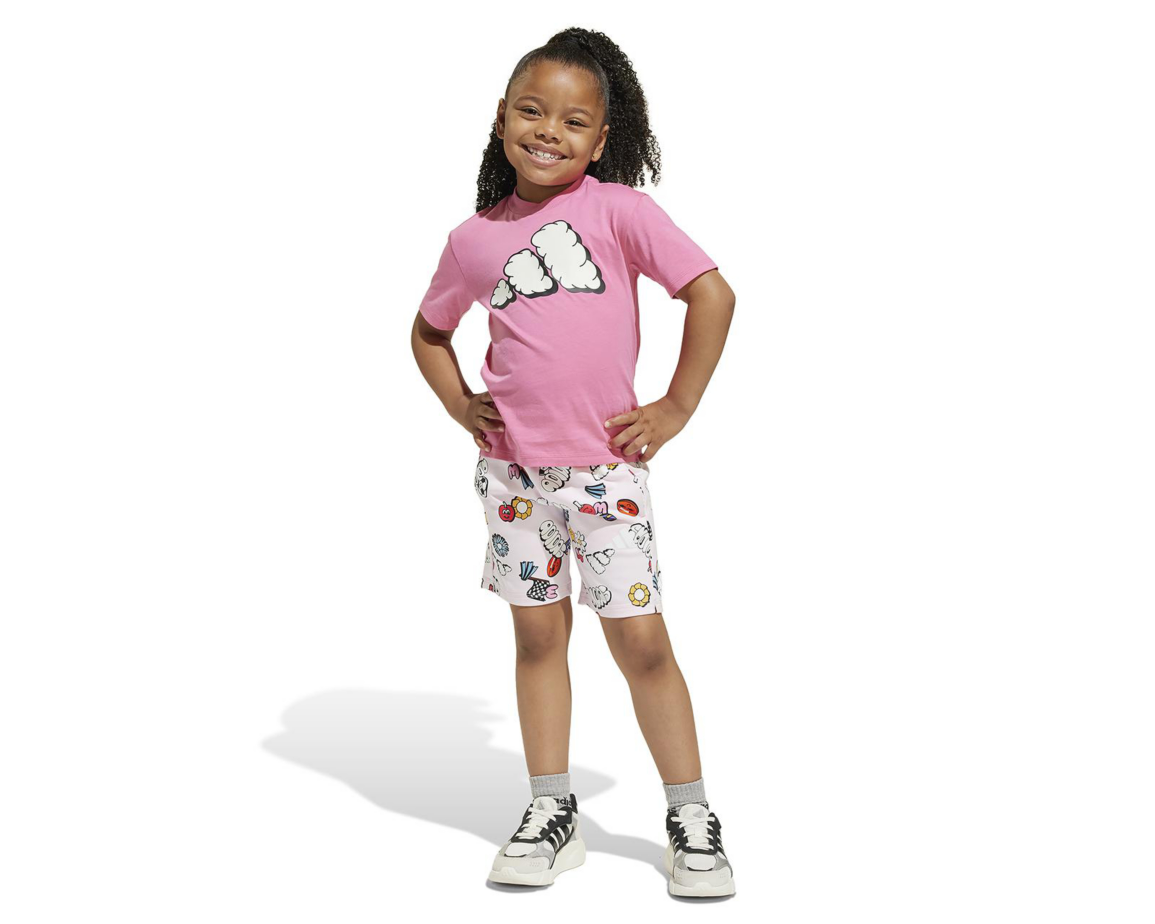 Foto 2 pulgar | Conjunto de Short y Playera Adidas para Niña