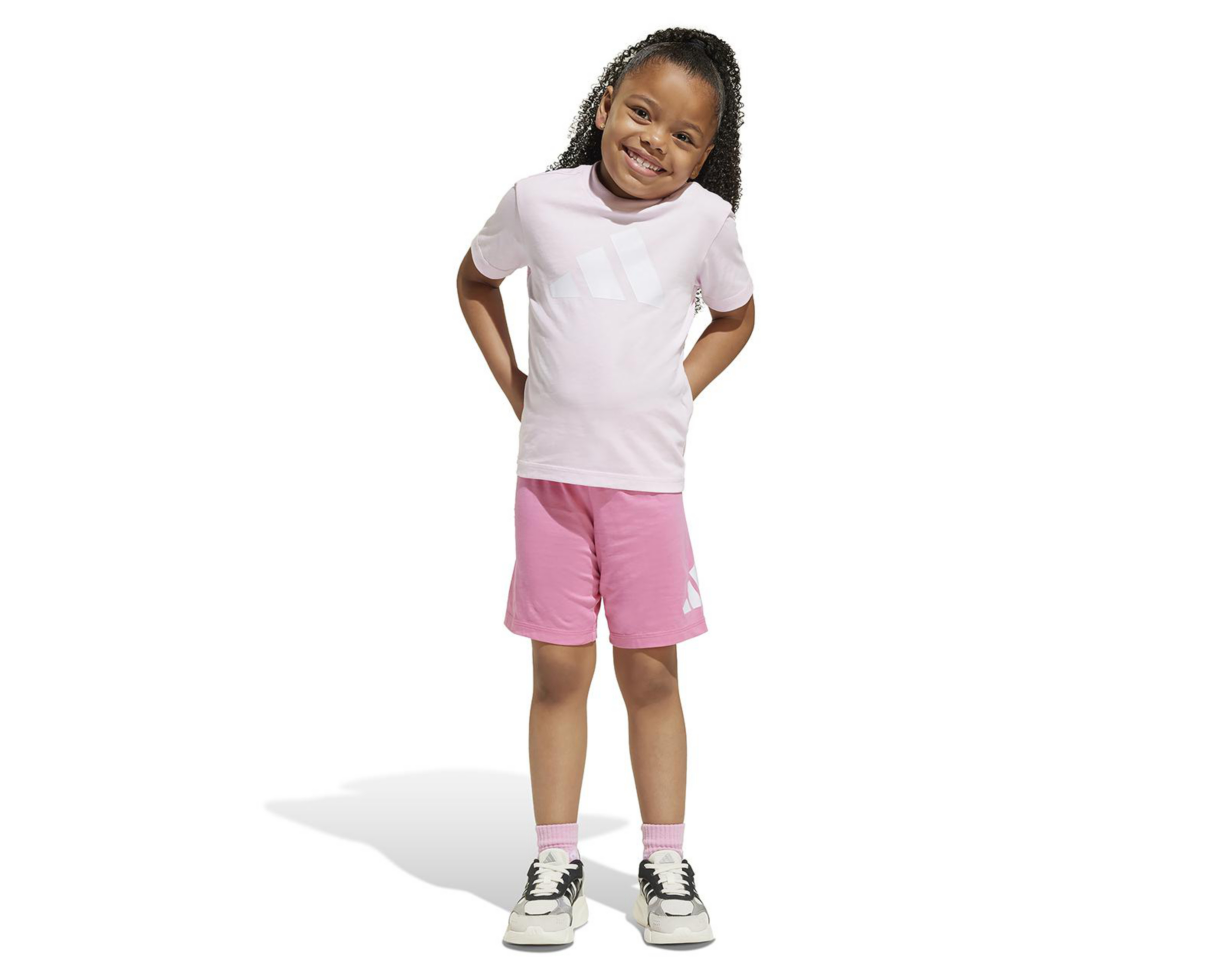 Foto 2 pulgar | Playera y Short Adidas Deportivo para Niña