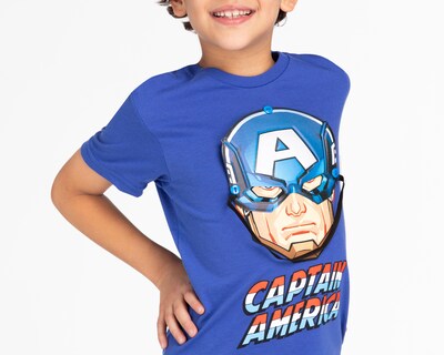 Foto 3 | Playera Capitán América Marvel Avengers para Niño