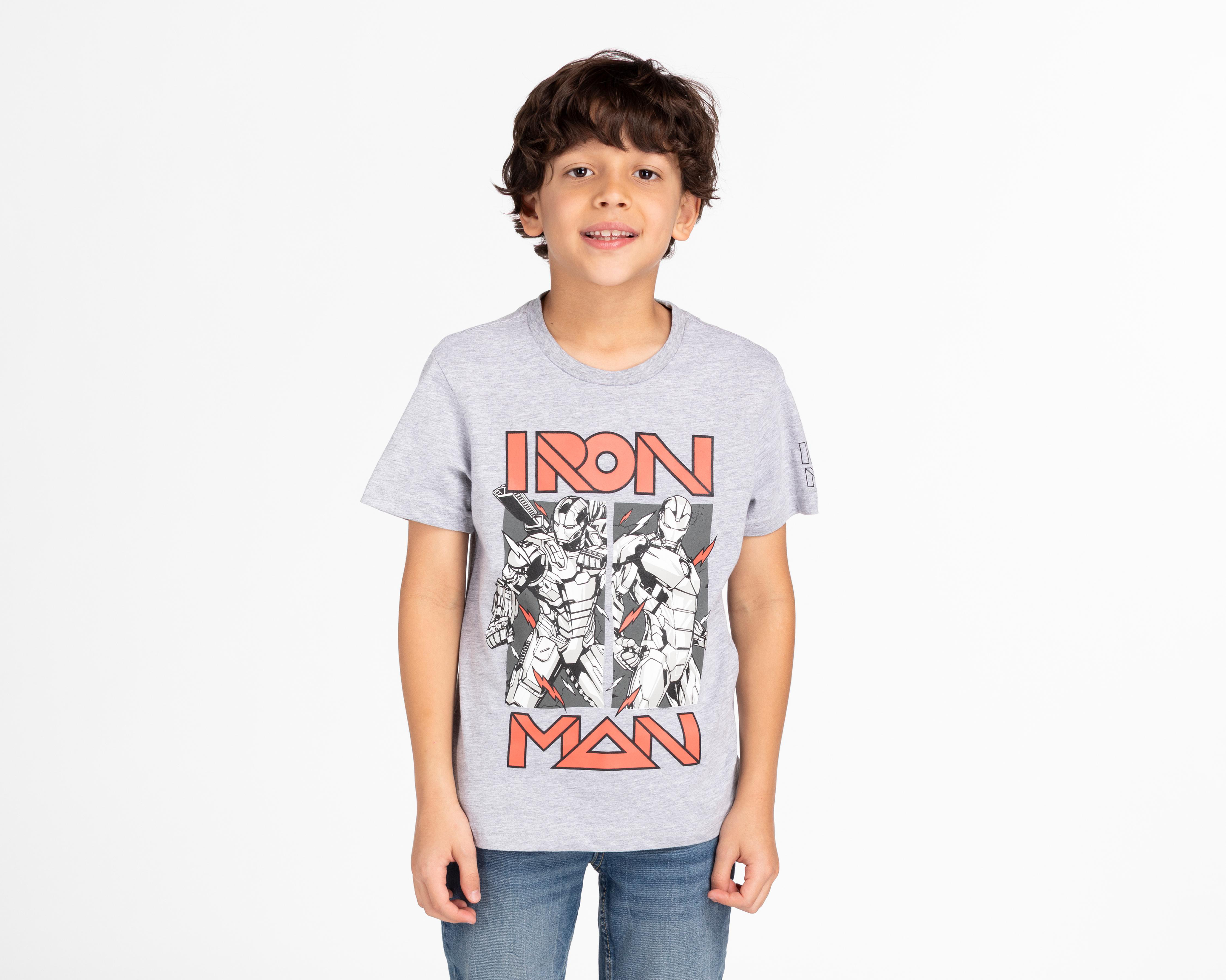 Foto 2 pulgar | Playera Iron Man Marvel Avengers para Niño