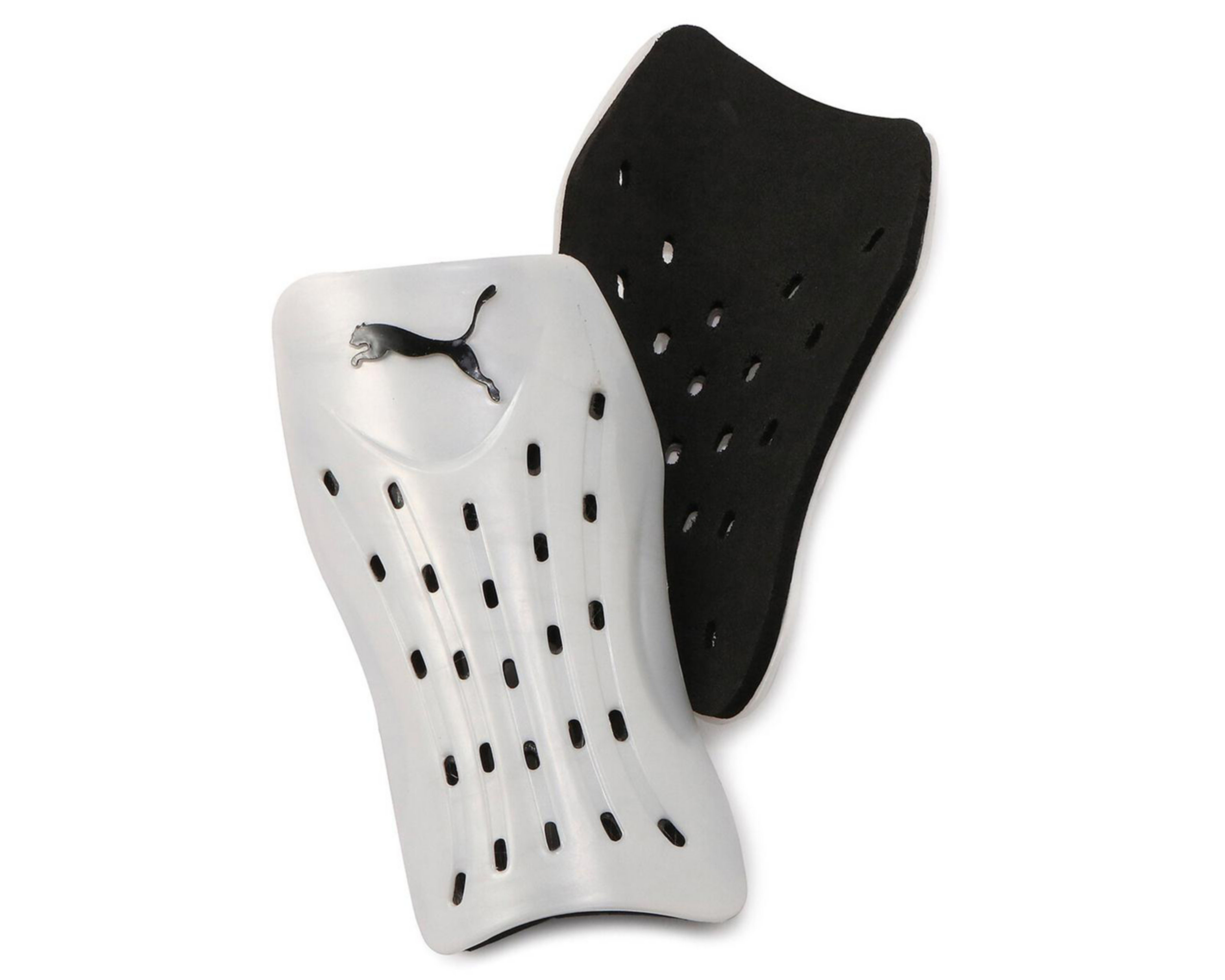 Foto 2 pulgar | Espinilleras de Futbol Puma Ventilation Shinguard Blancas Unitalla