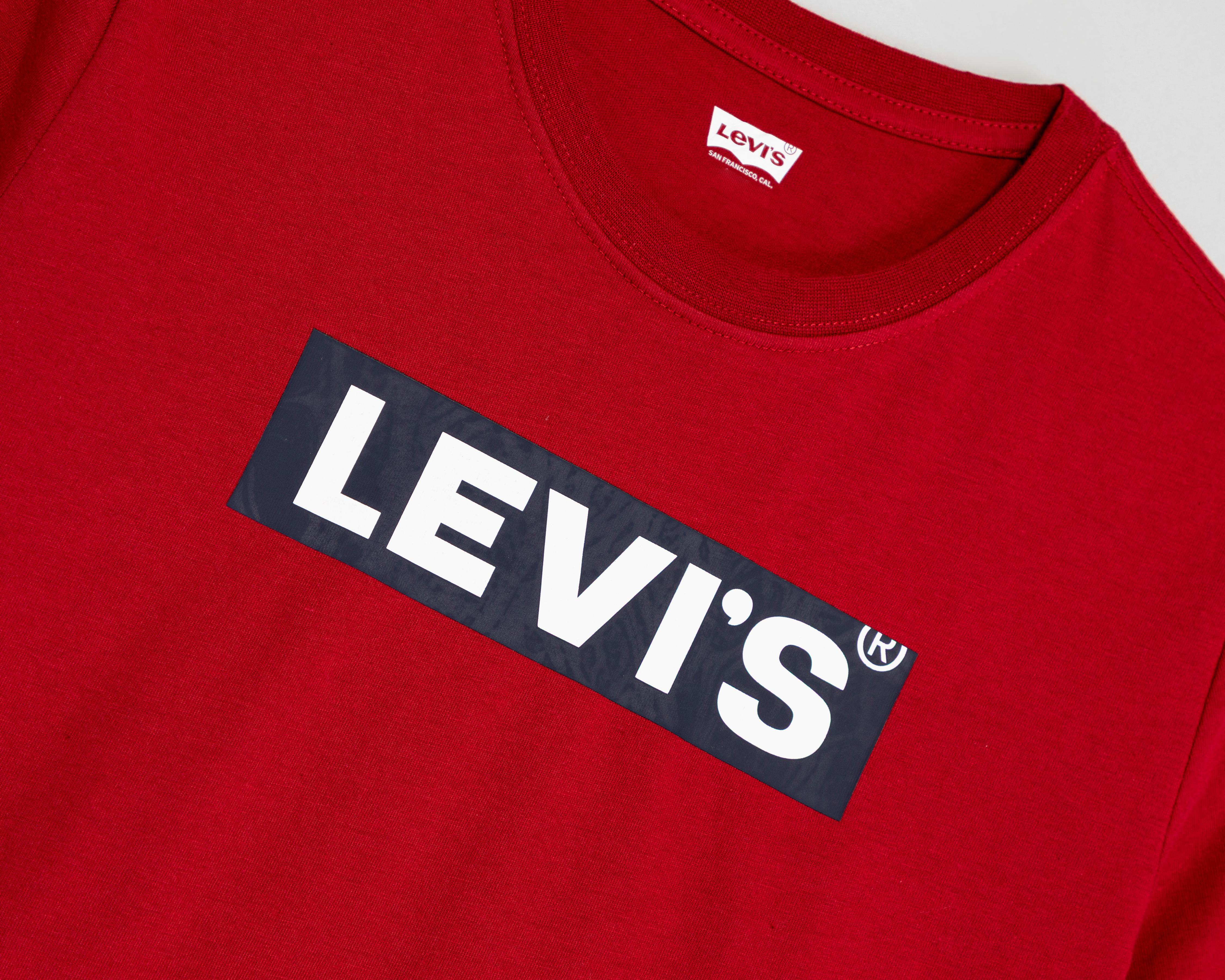 Foto 3 | Playera de Cuello Redondo Roja Levi's para Niño