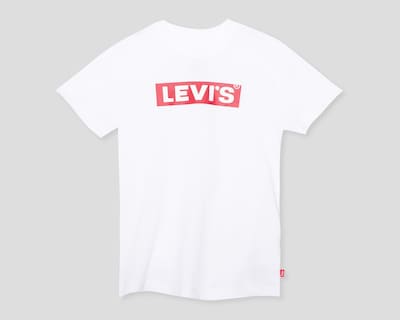 Foto 1 | Playera Cuello Redondo Blanca Levi's para Niño