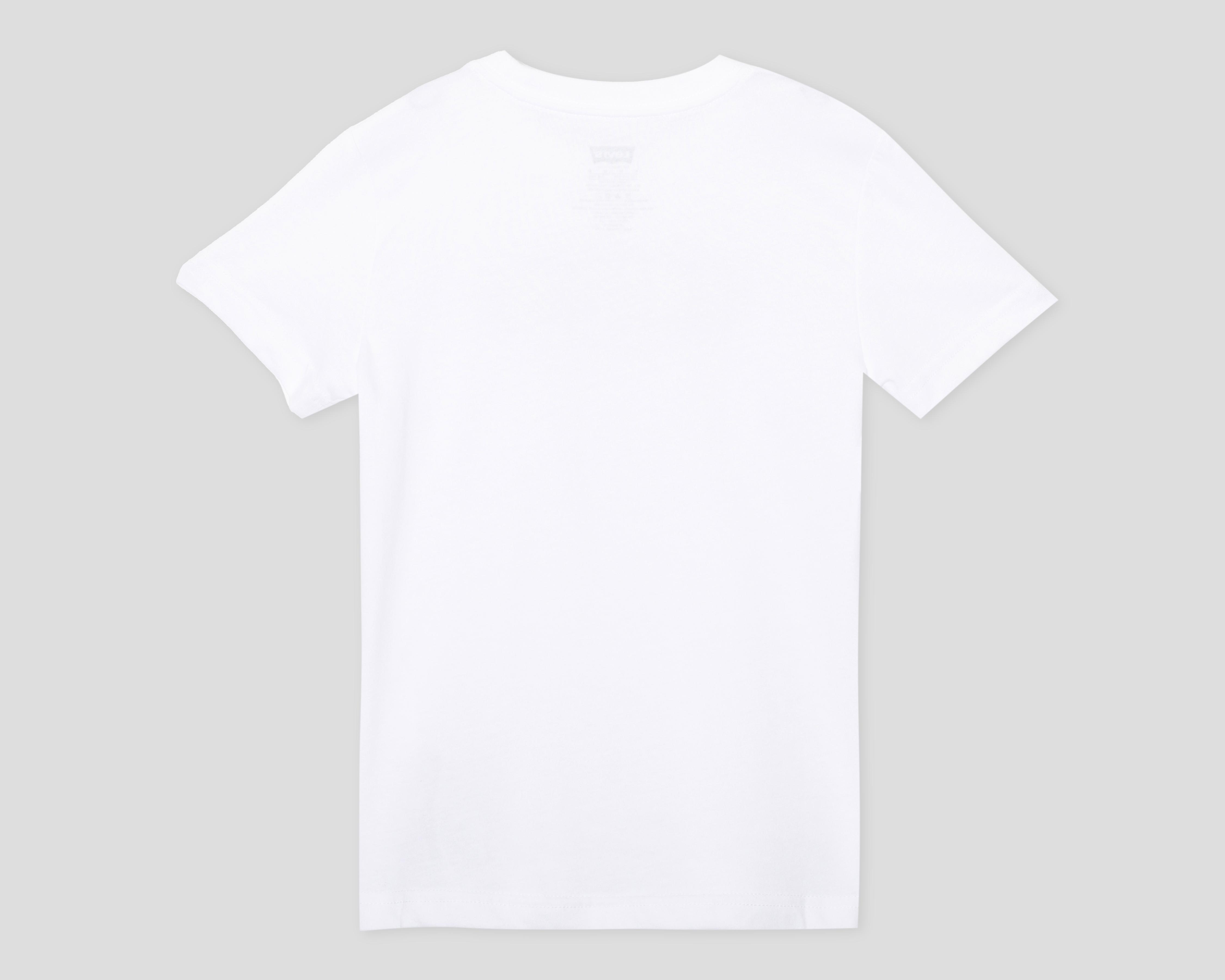 Foto 3 pulgar | Playera Cuello Redondo Blanca Levi's para Niño