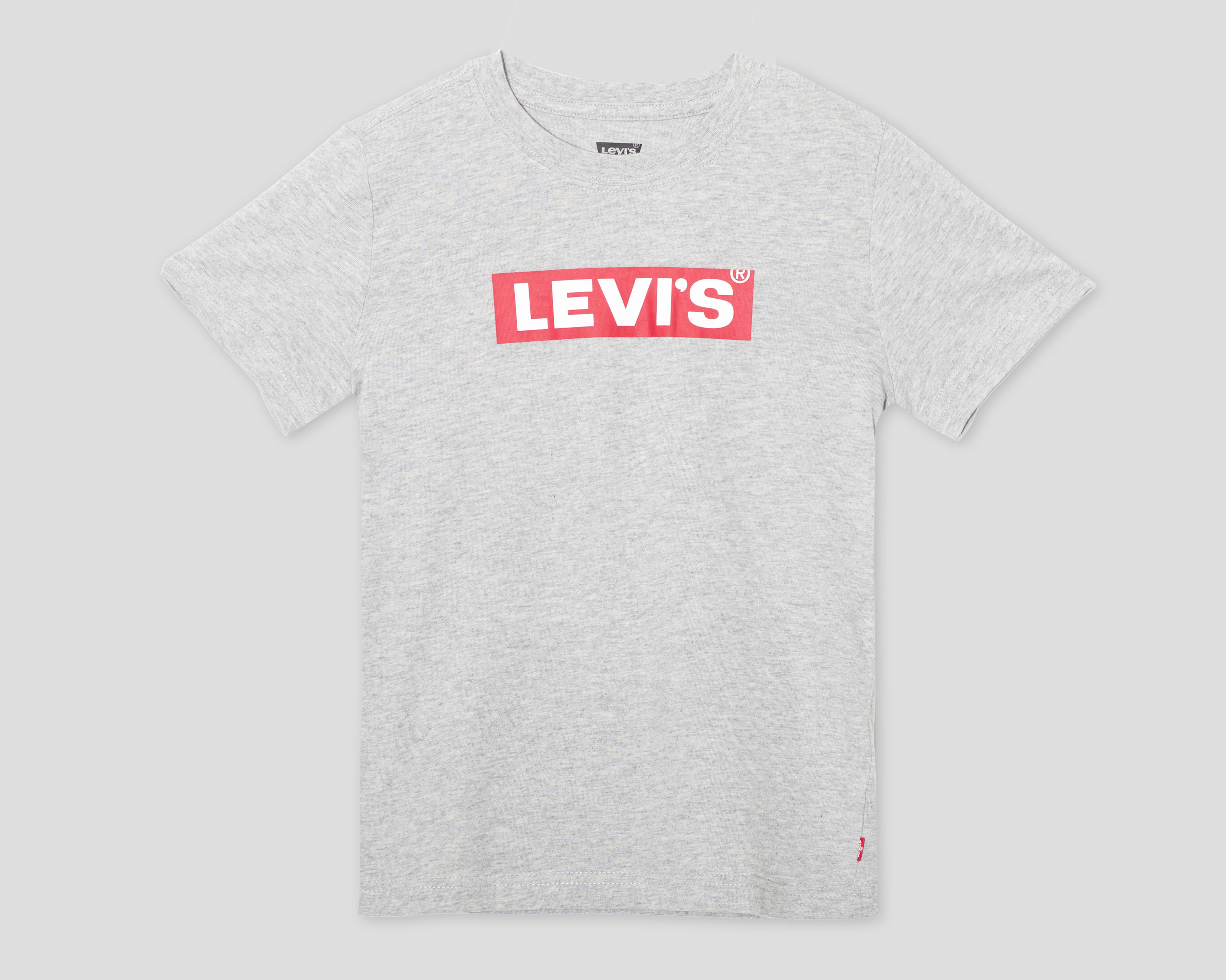 Playera Cuello Redondo Gris Levi's para Niño