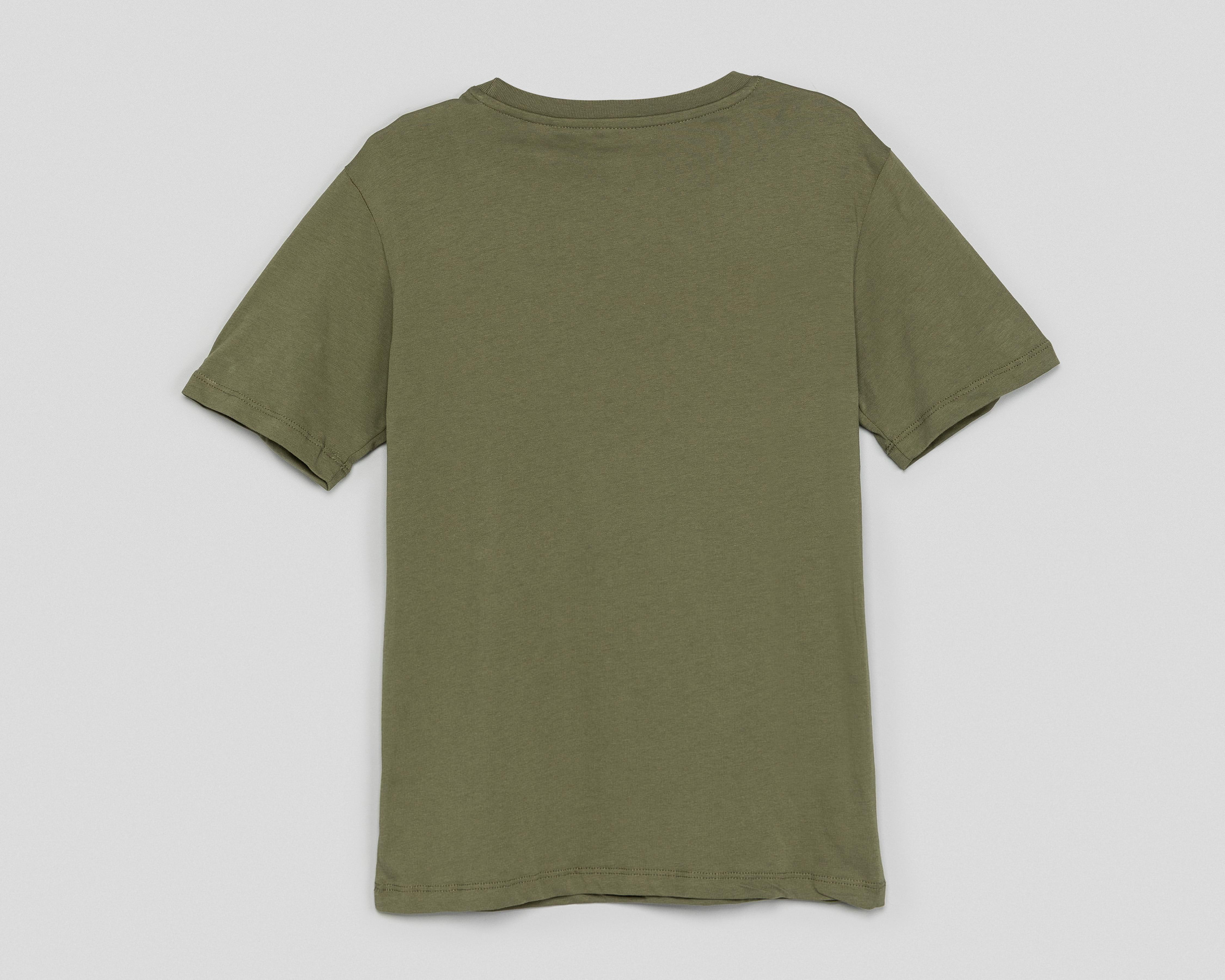 Foto 3 pulgar | Playera de Cuello Redondo Verde Champion Juvenil