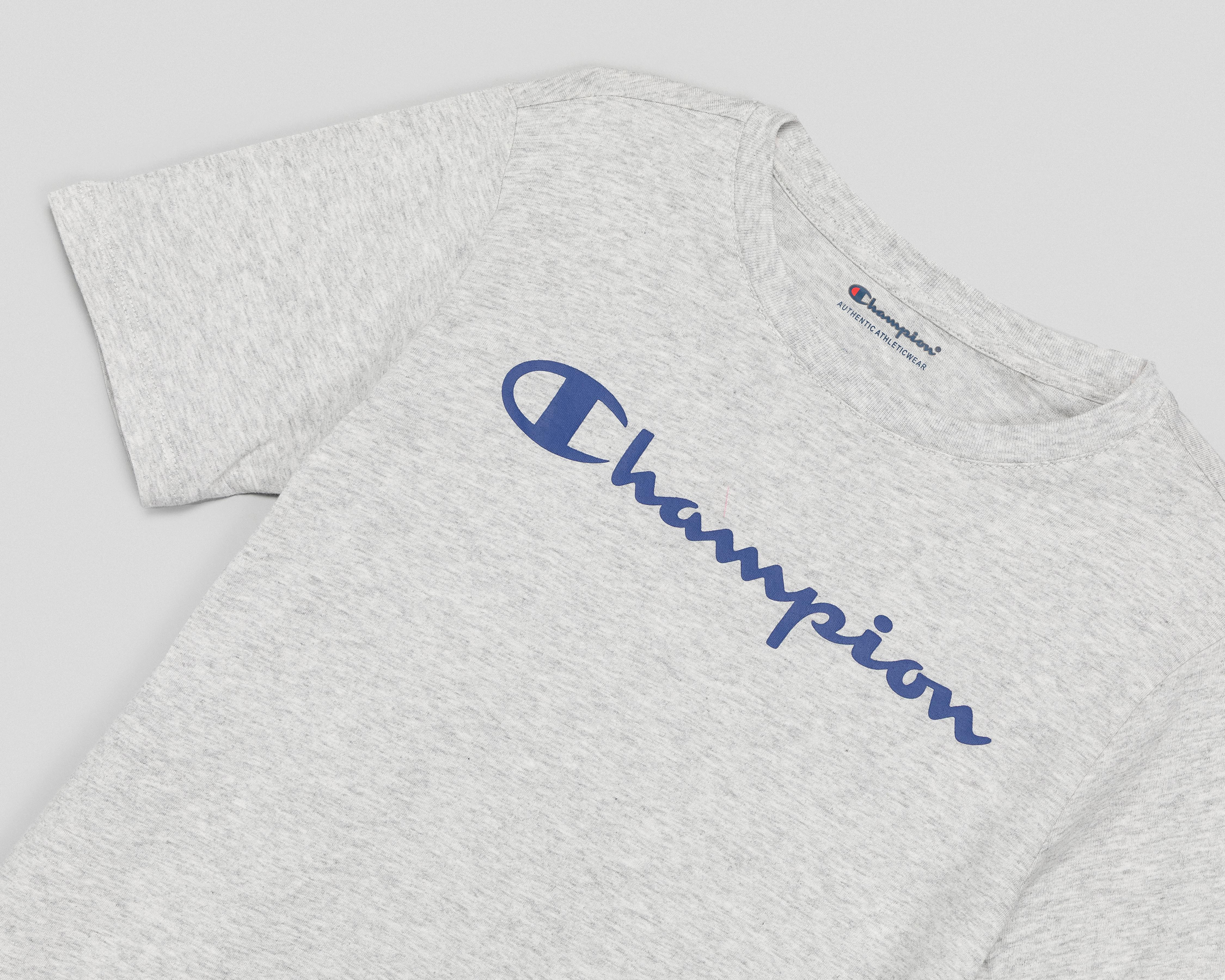 Foto 4 pulgar | Playera de Cuello Redondo Gris Champion Juvenil