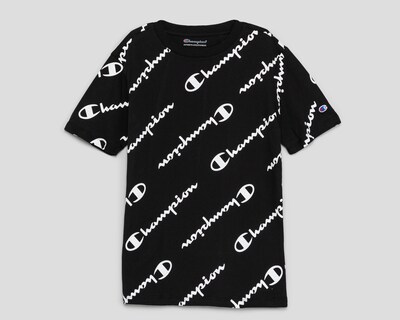 Foto 1 | Playera de Cuello Redondo Negra Champion Juvenil