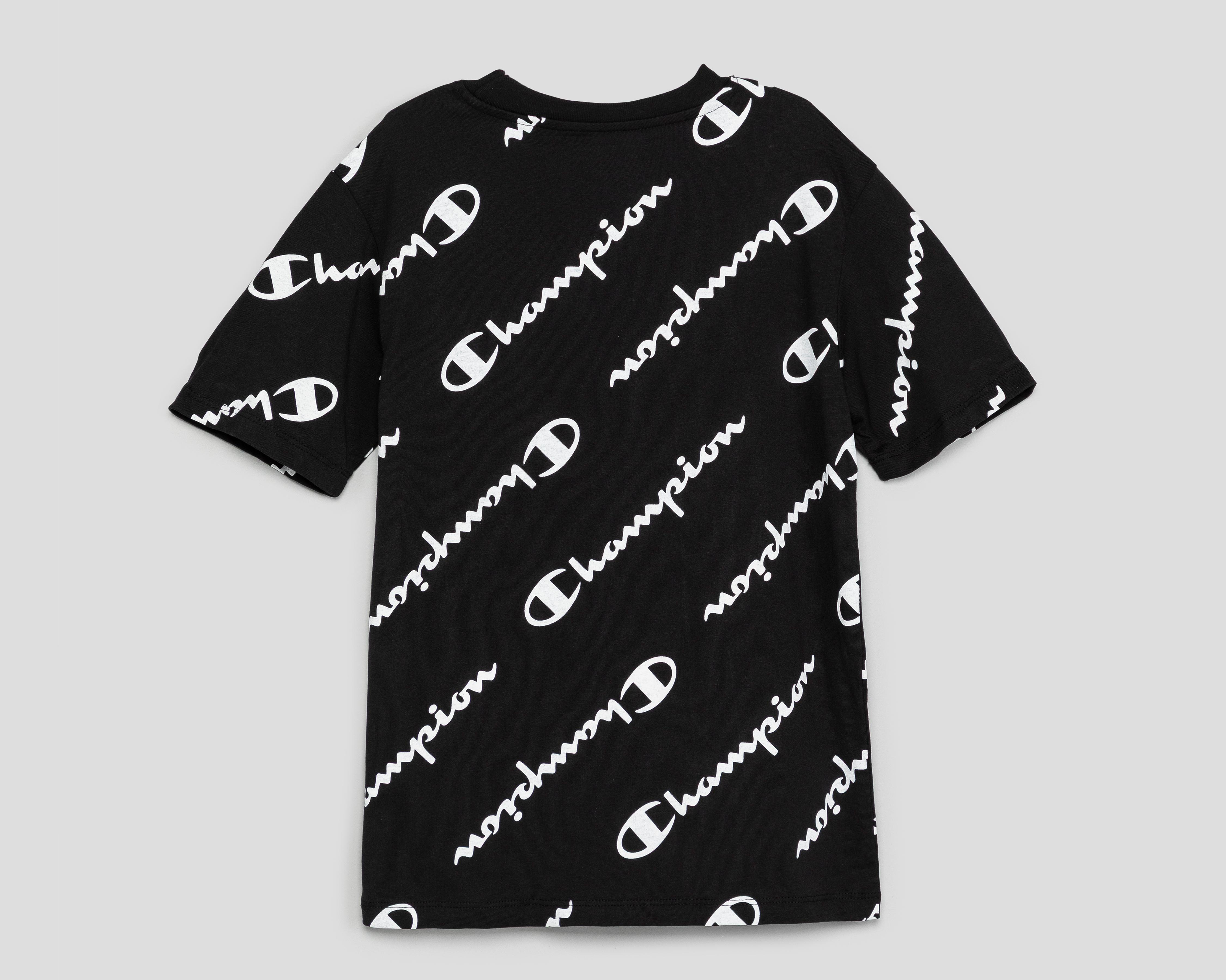 Foto 2 | Playera de Cuello Redondo Negra Champion Juvenil