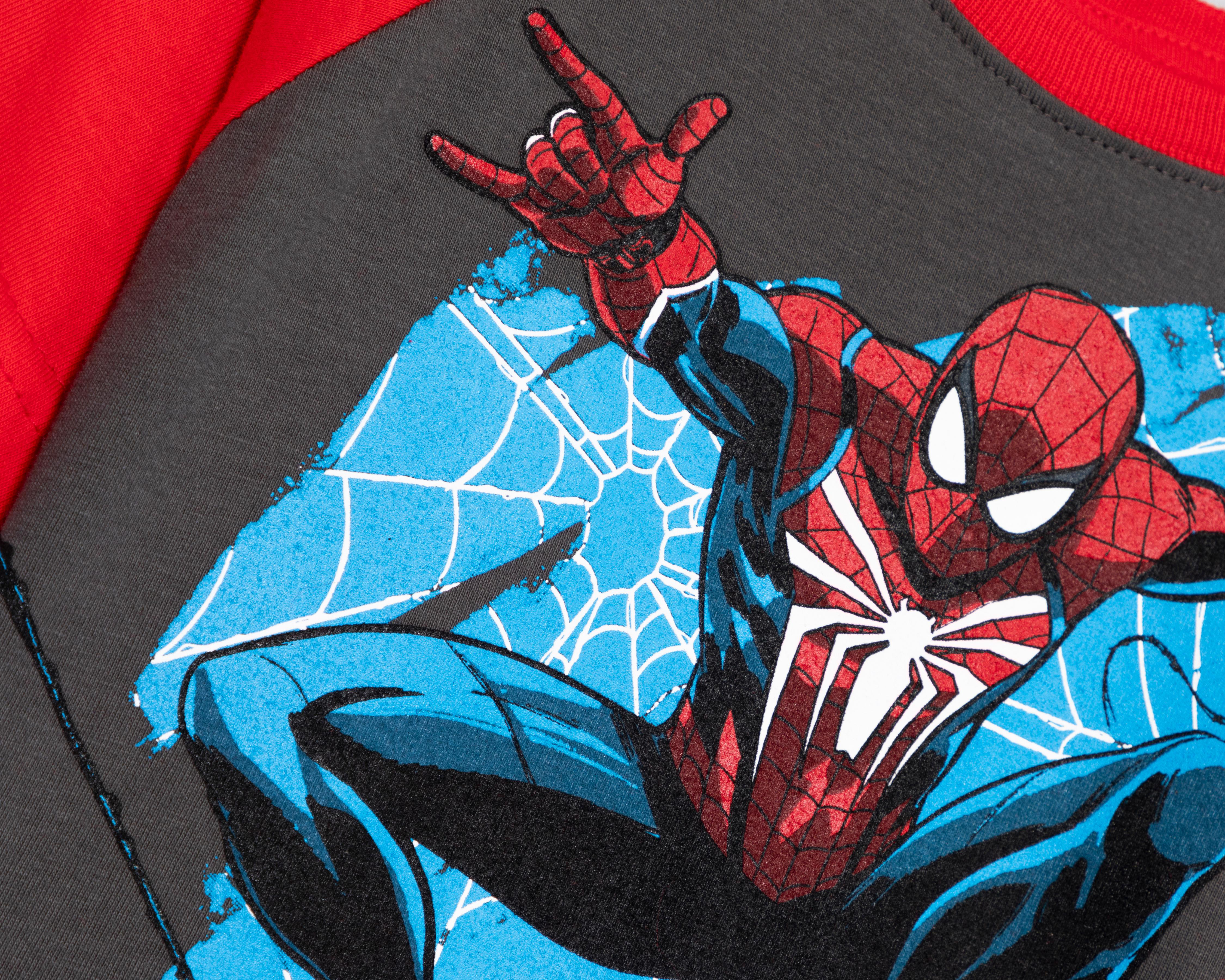 Foto 5 pulgar | Playera Marvel Spider-Man Manga Corta para Niño