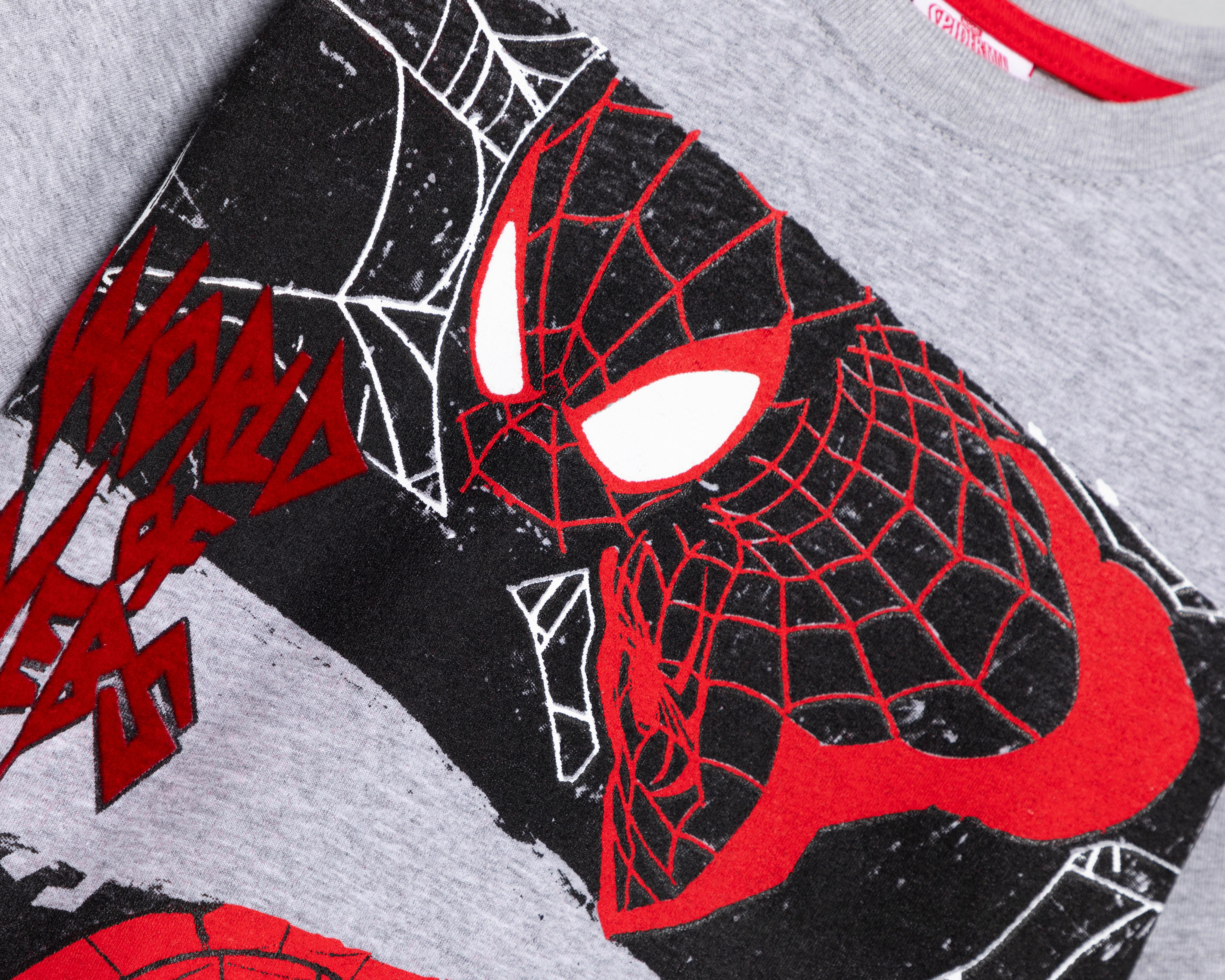 Foto 4 pulgar | Playera Marvel Spider-Man Manga Corta Estampada para Niño