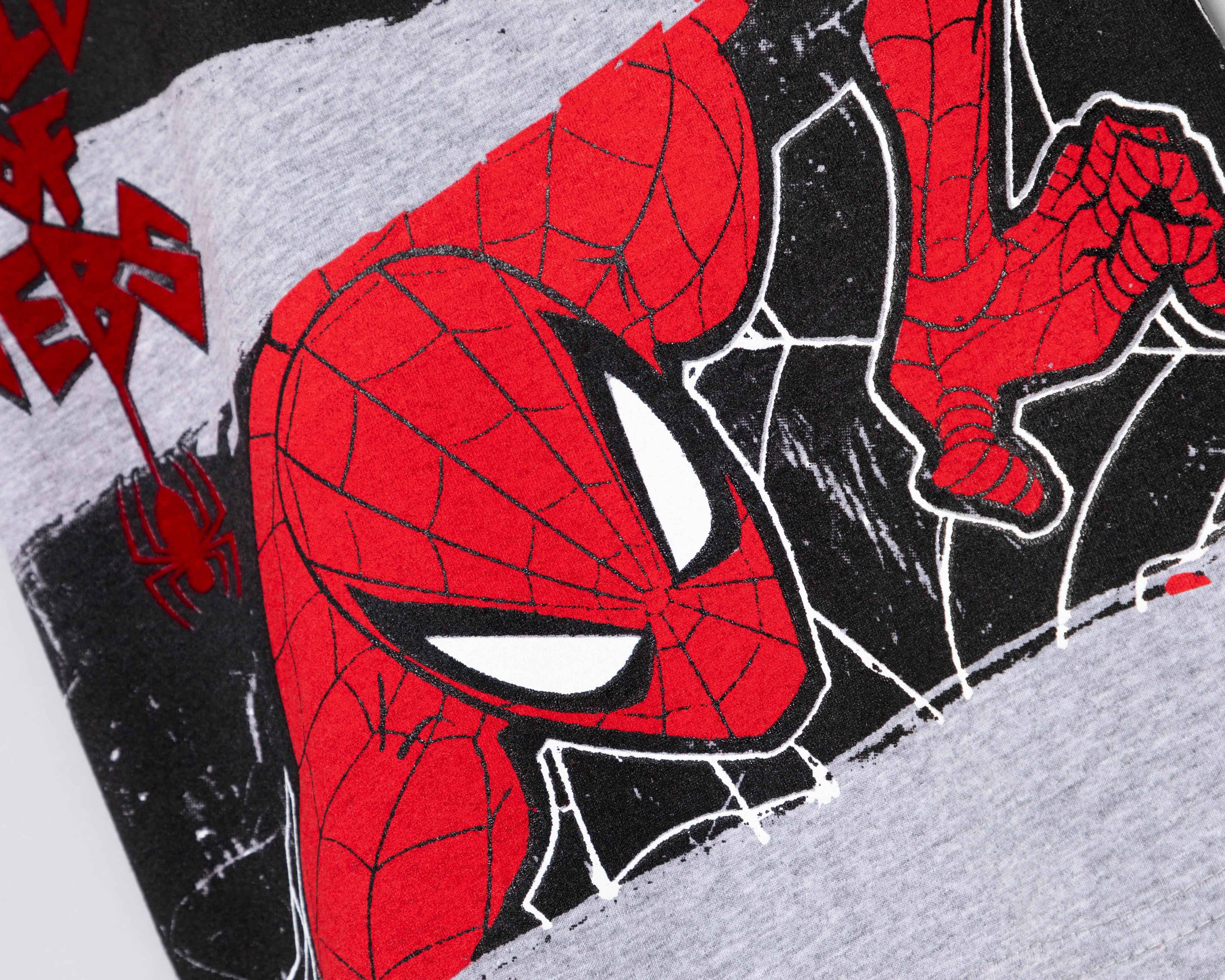 Foto 5 pulgar | Playera Marvel Spider-Man Manga Corta Estampada para Niño