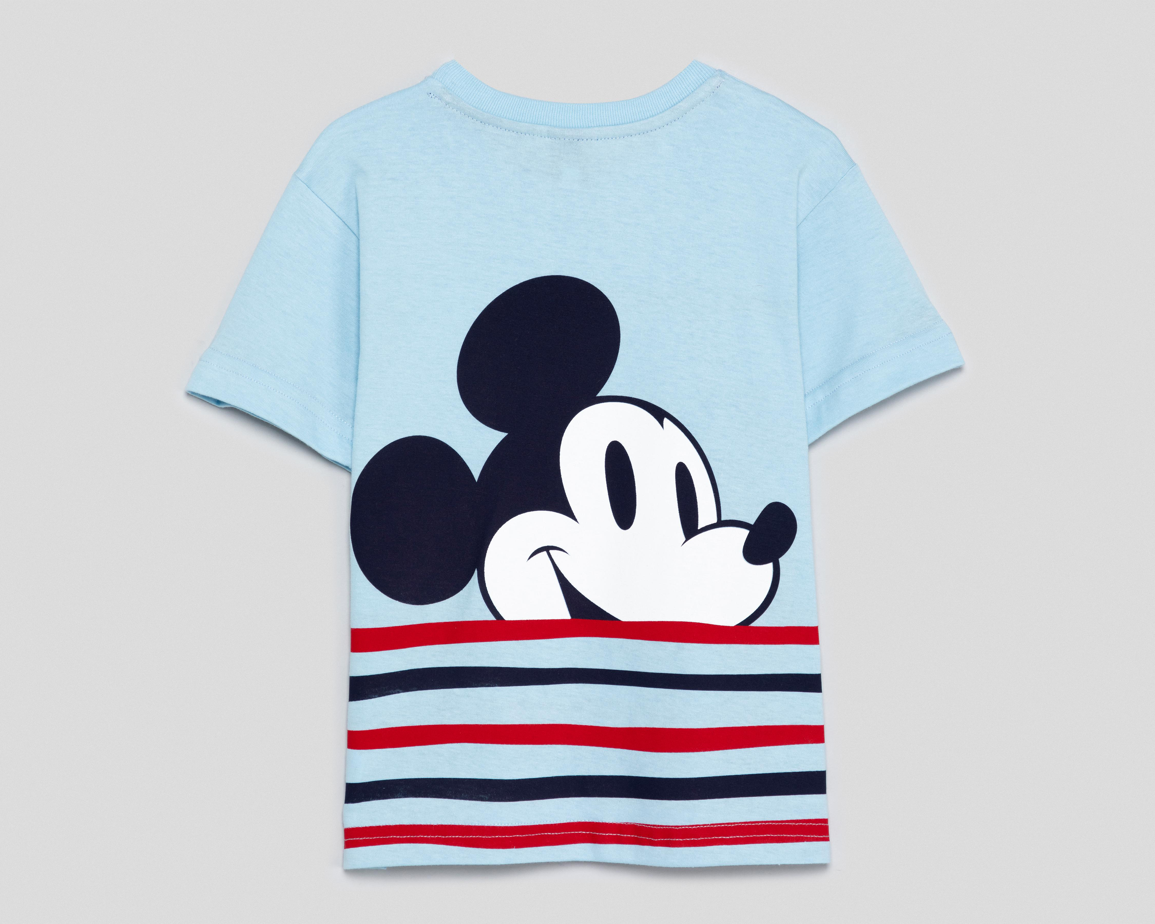 Foto 2 | Playera Disney Manga Corta a Rayas para Niño