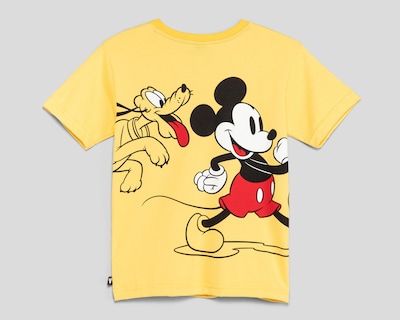 Foto 2 | Playera de Cuello Redondo Amarilla Disney Mickey Mouse para Niño