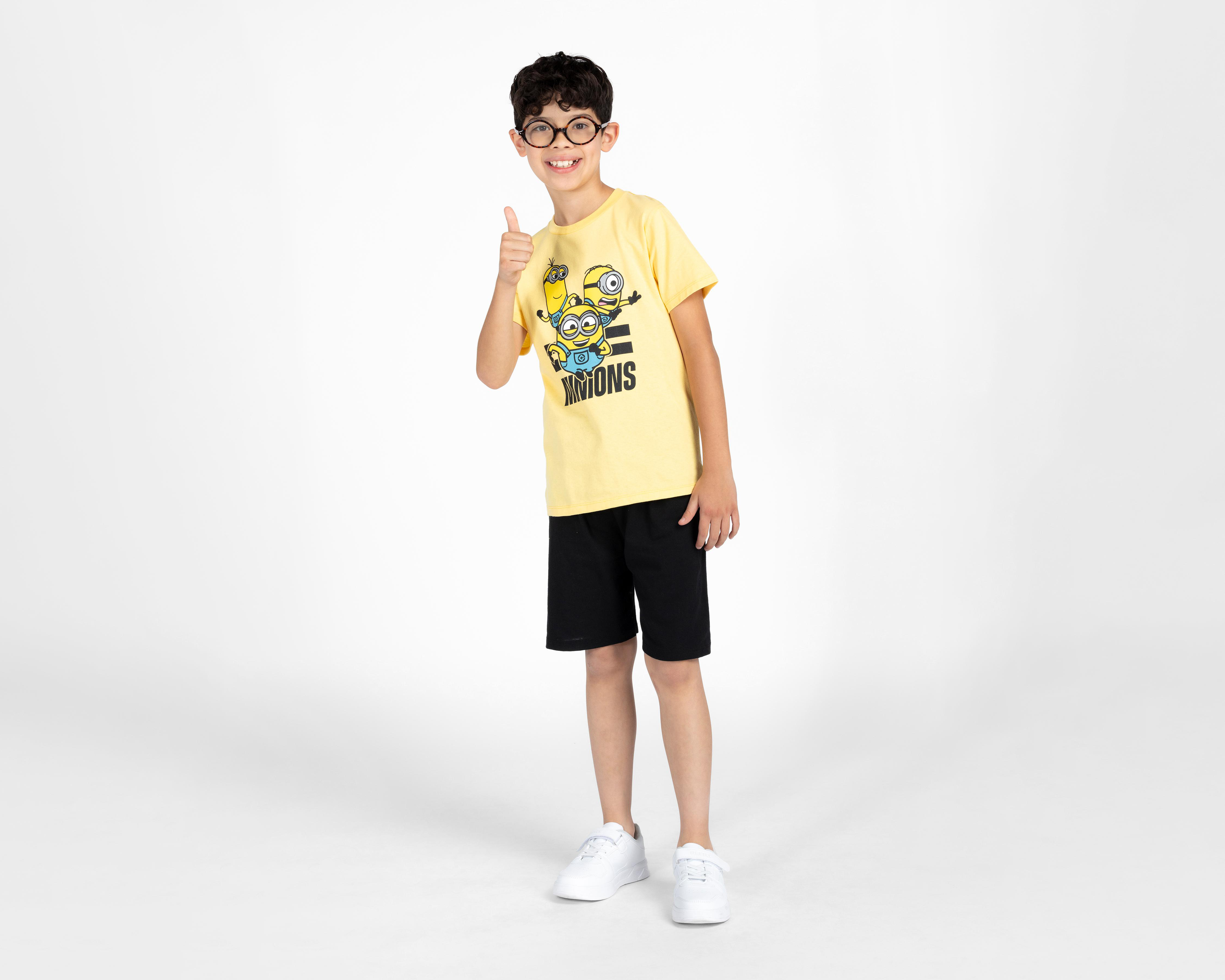 Foto 2 pulgar | Conjunto de Short y Playera Minions para Niño