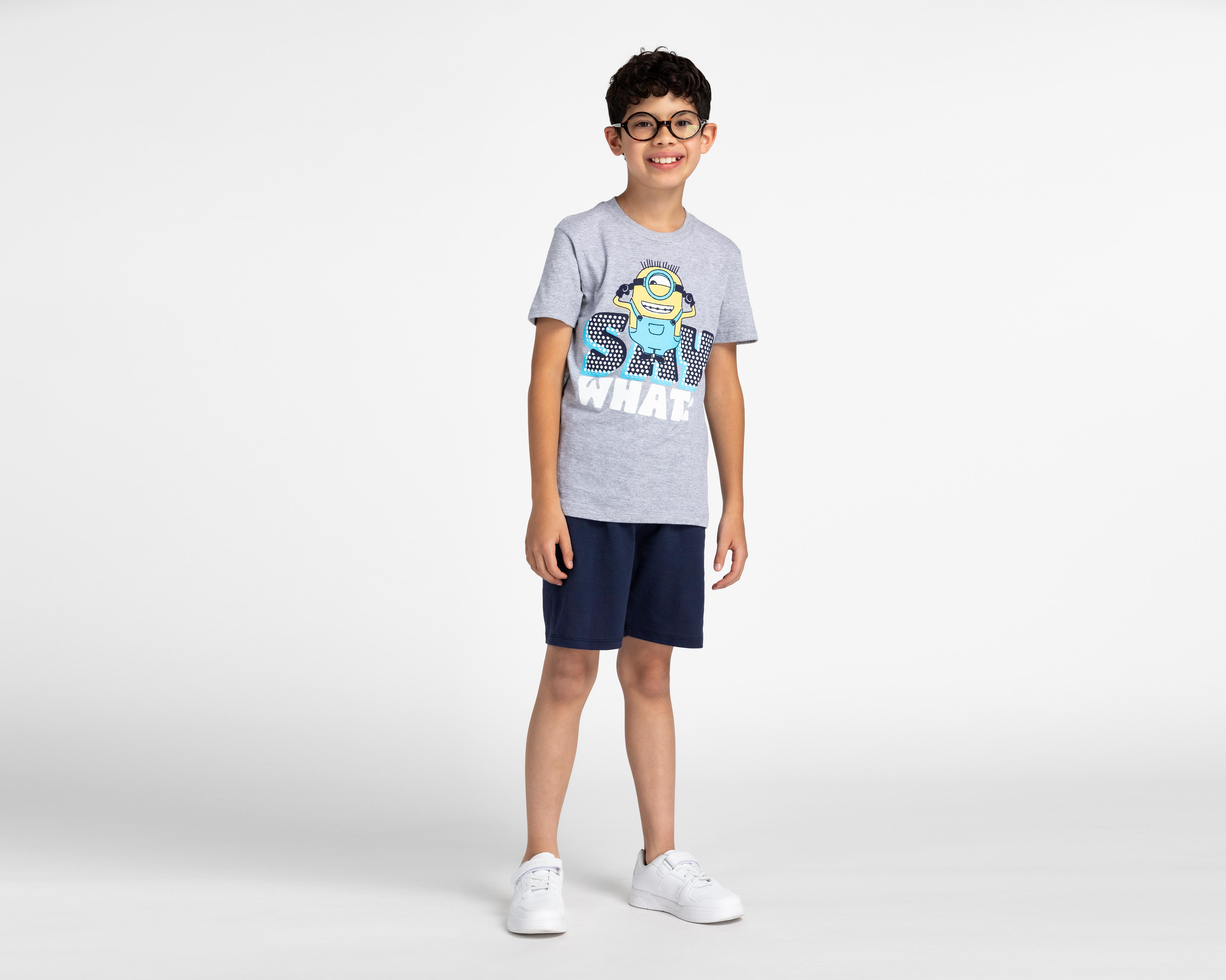 Foto 2 pulgar | Conjunto de Short y Playera Minions para Niño