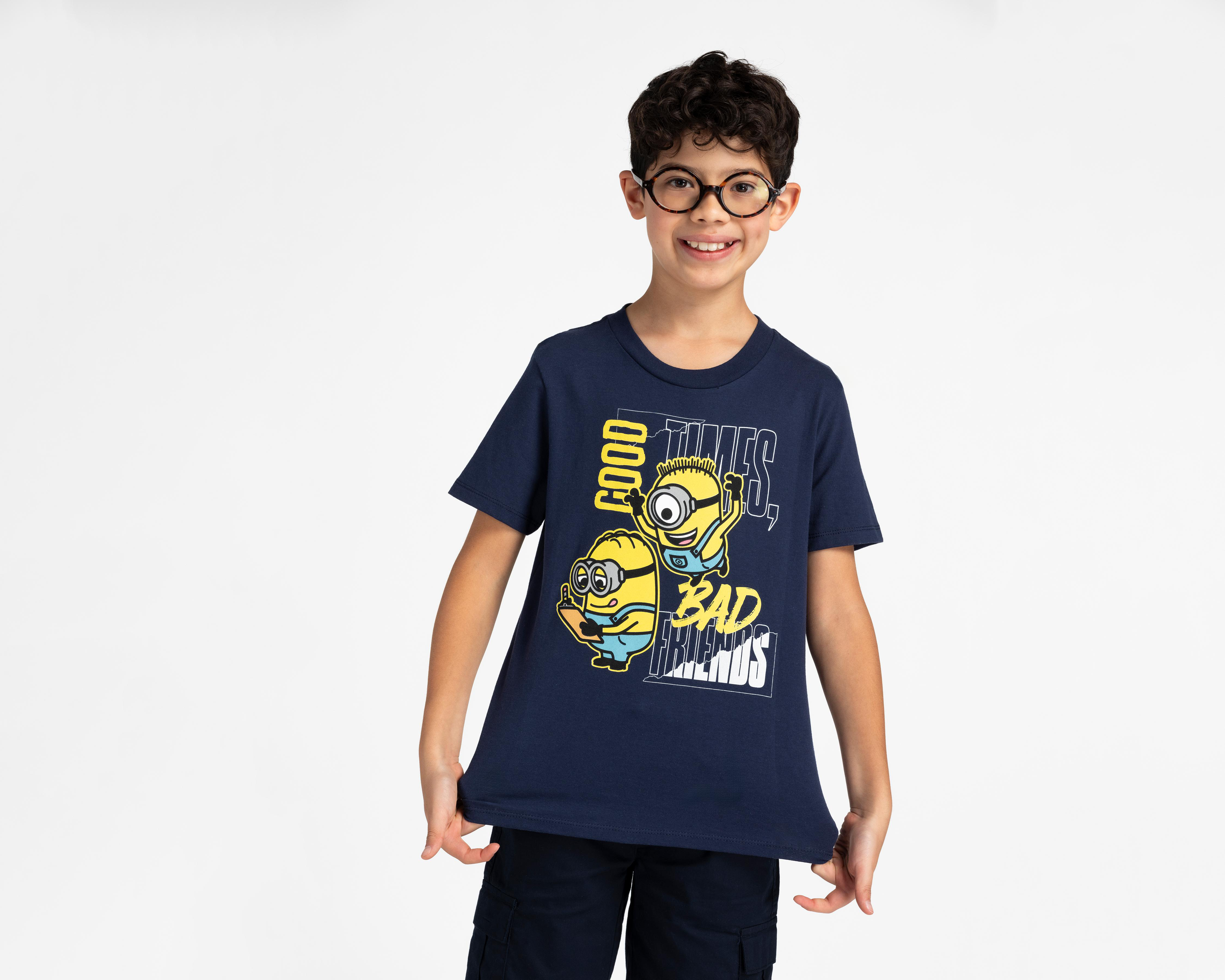 Foto 1 | Playera Minions Manga Corta para Niño