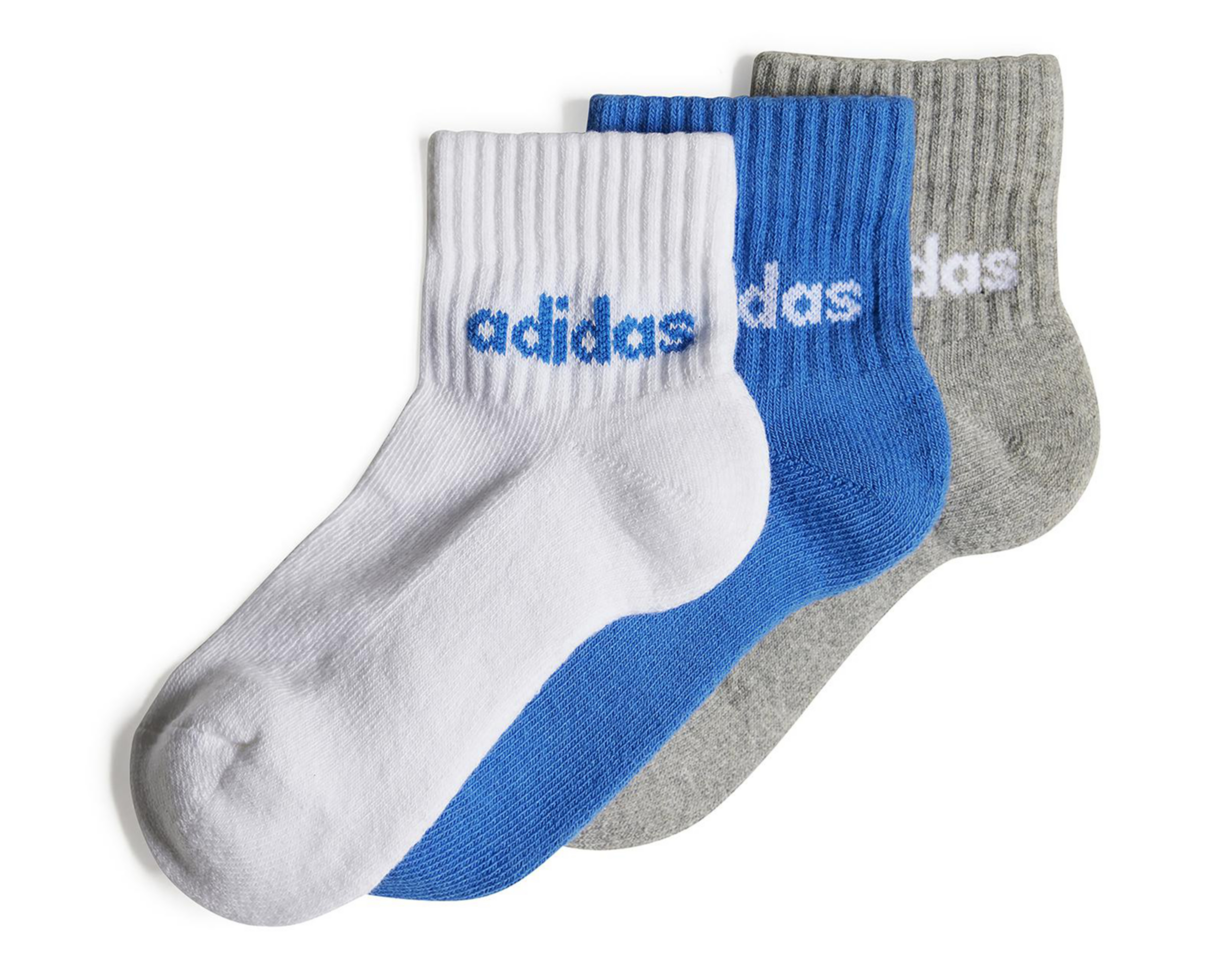 Foto 2 pulgar | Calcetas Tobilleras Deportivas Adidas para Niño 3 Pares