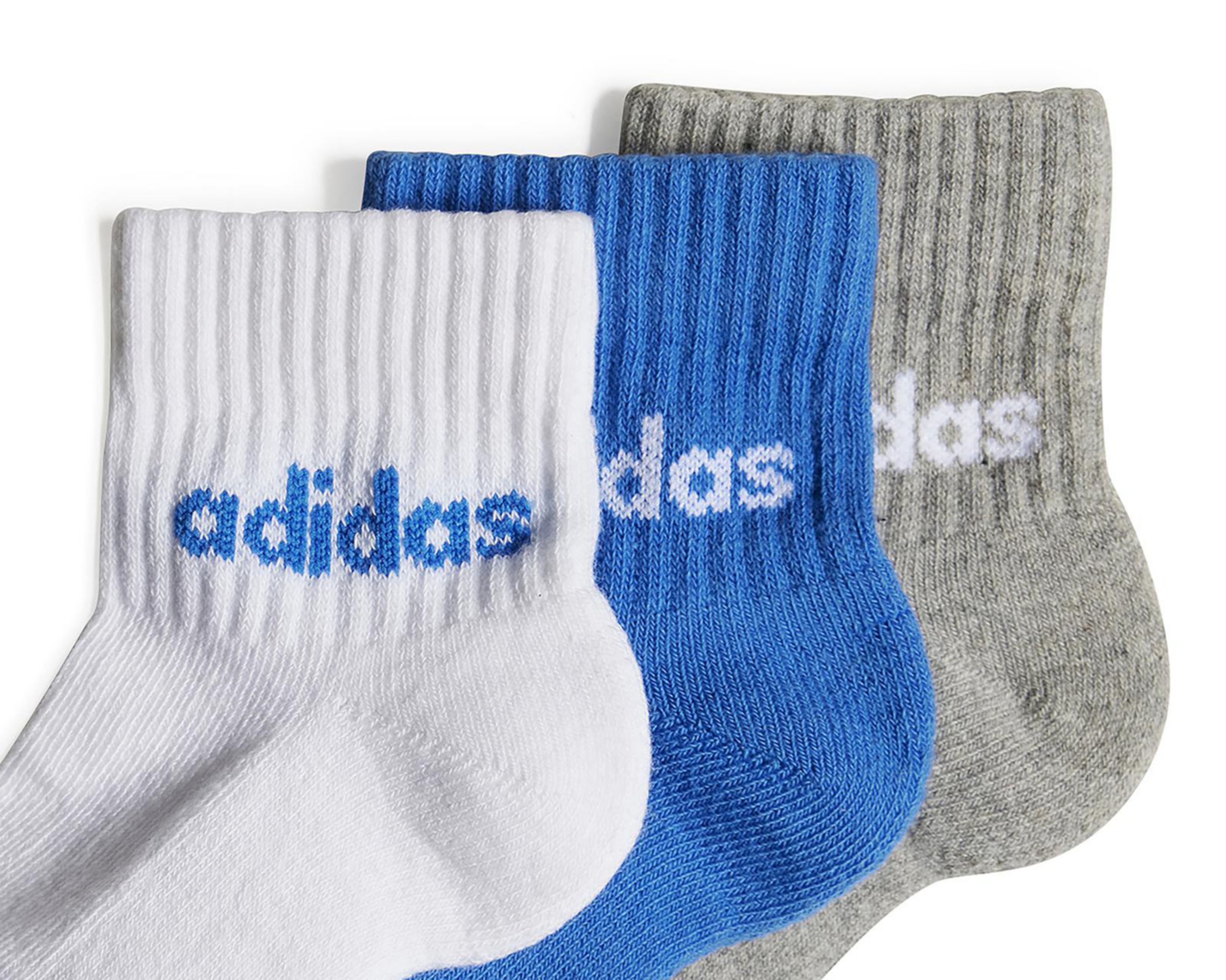 Foto 3 pulgar | Calcetas Tobilleras Deportivas Adidas para Niño 3 Pares